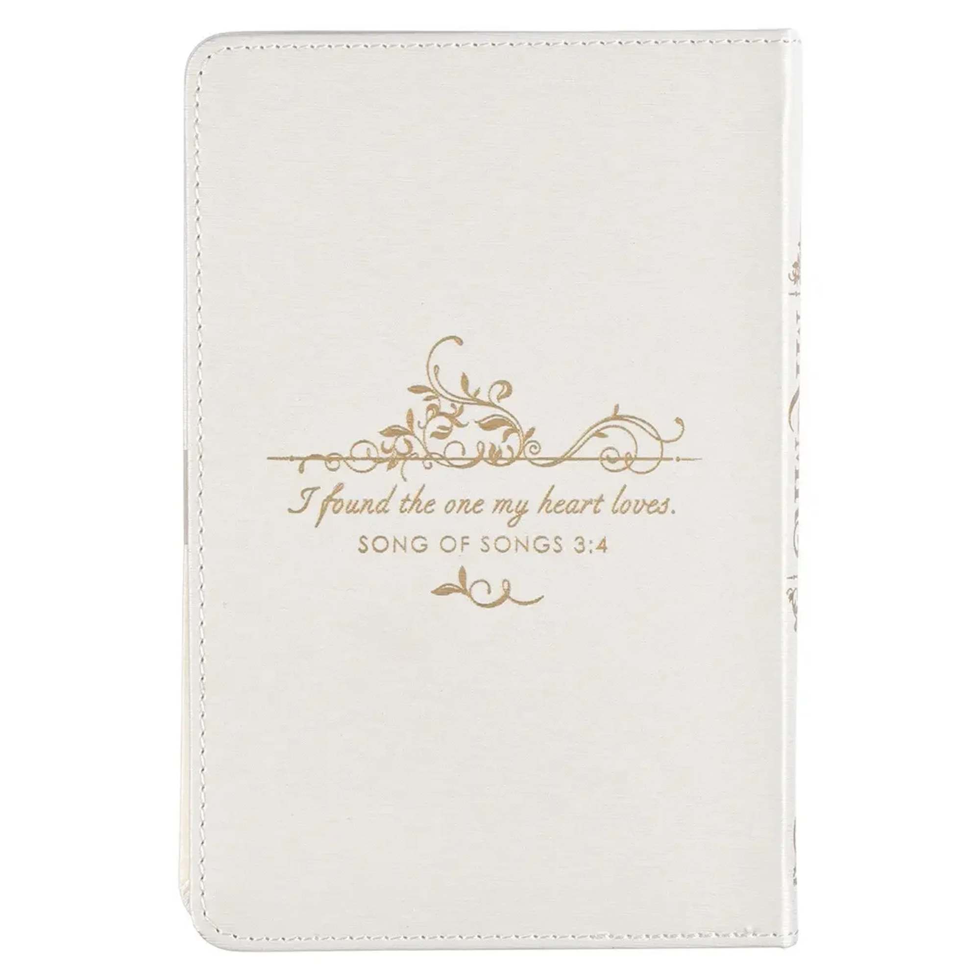 The Mr. &amp; Mrs. 366 Devotions for Couples White Faux Leather Devotional