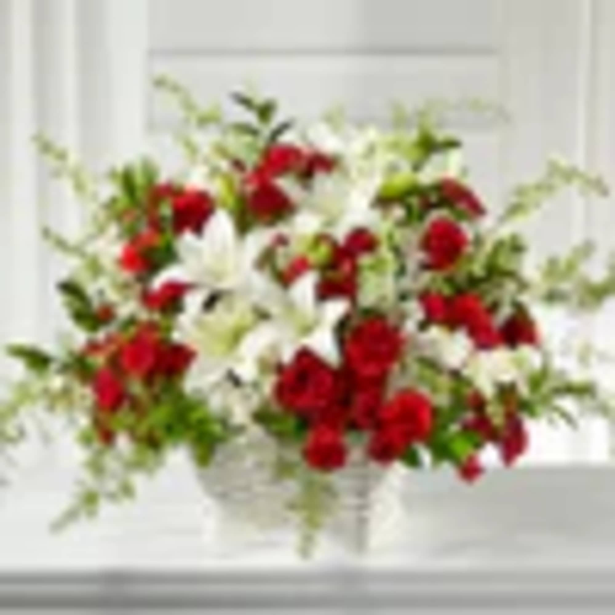 The strong combination of red and white offers strength and respect to