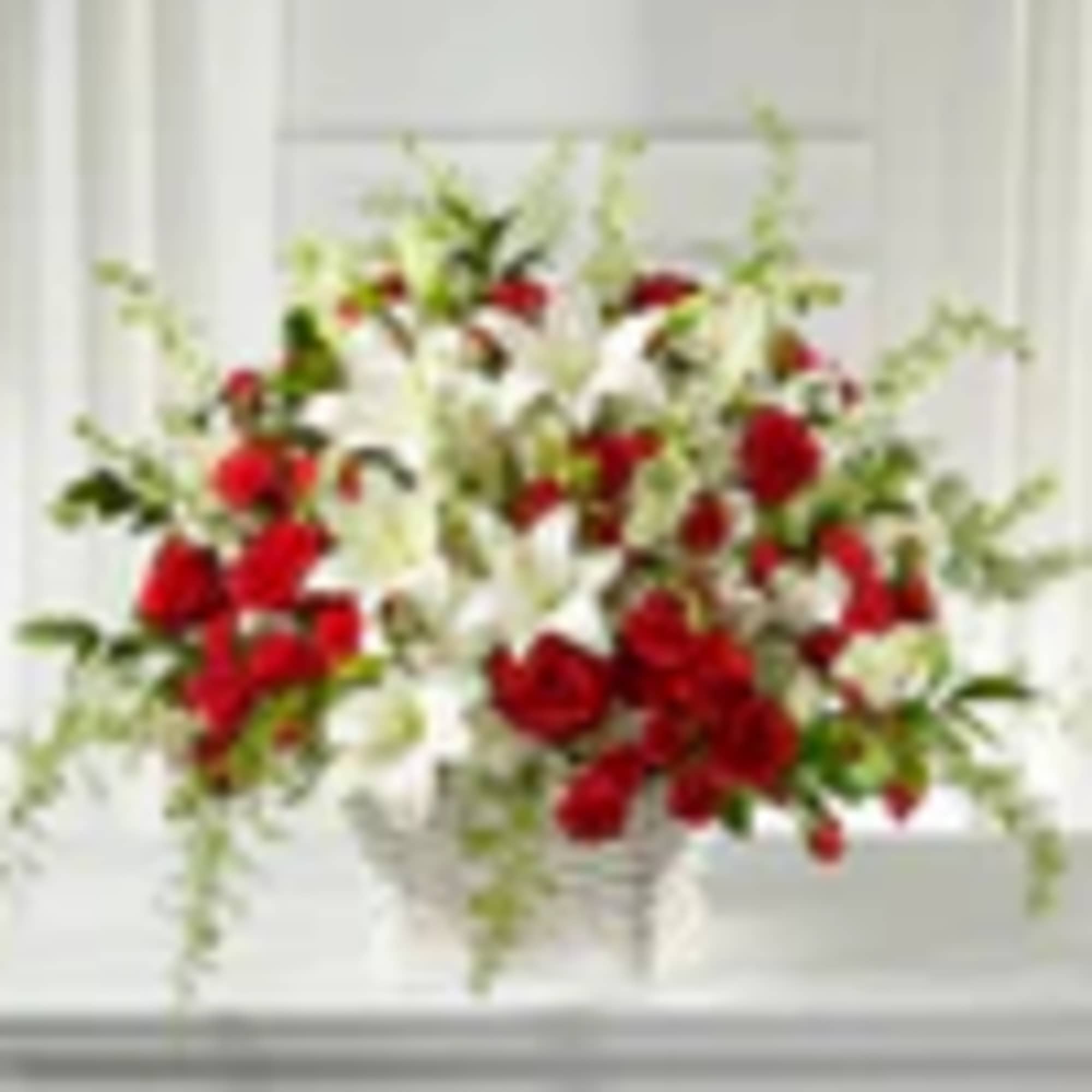 The strong combination of red and white offers strength and respect to