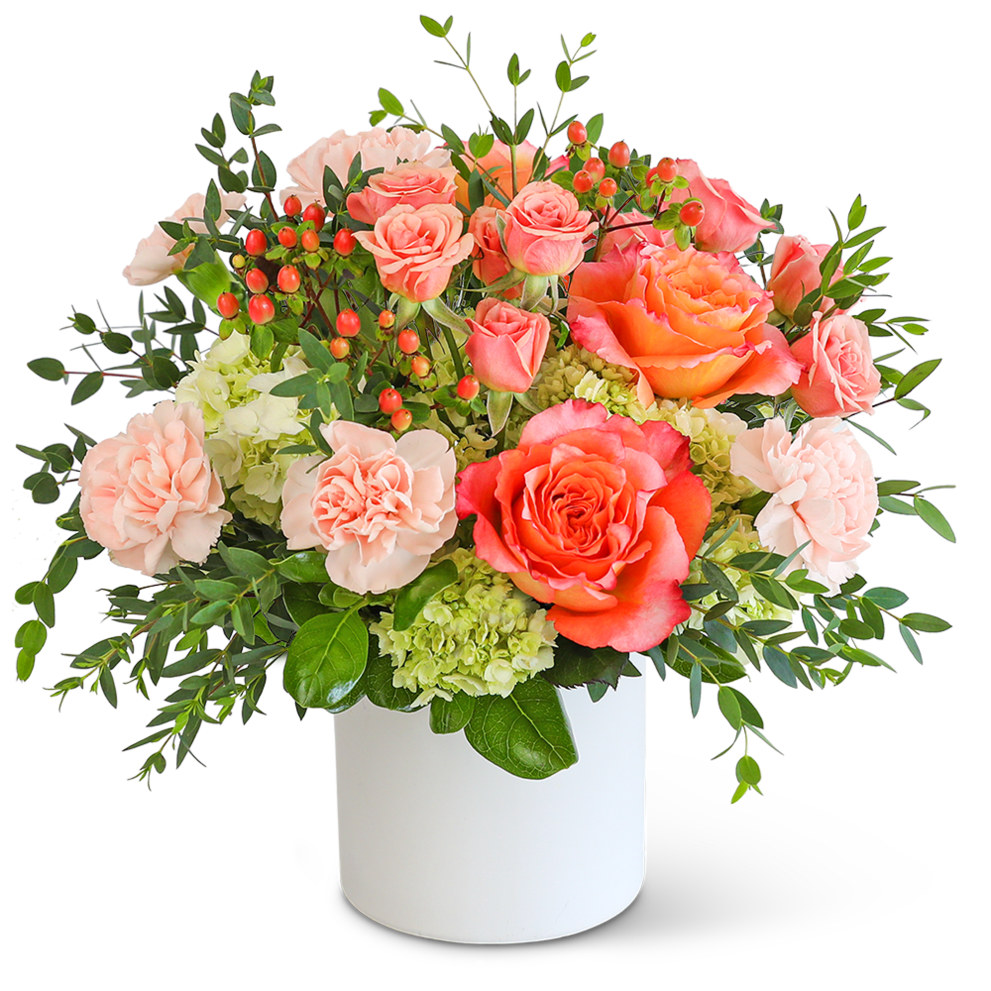 Send a message of love and cheer with this beautiful flower arrangement.