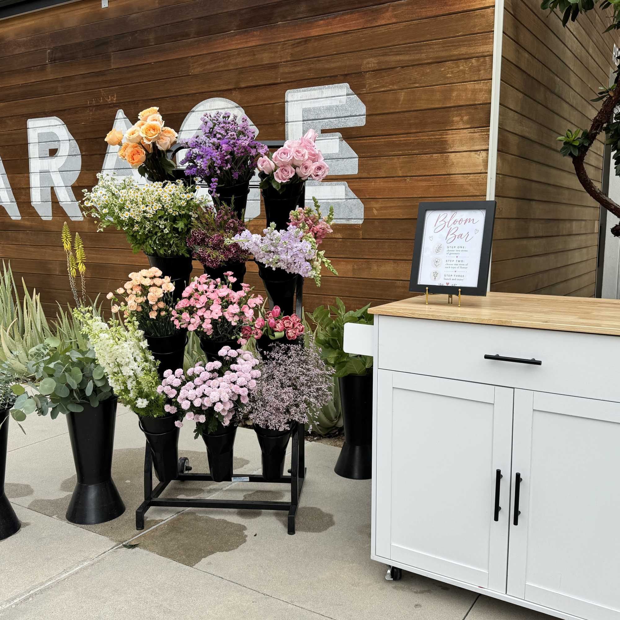 Add a fun and interactive floral element to your event with our