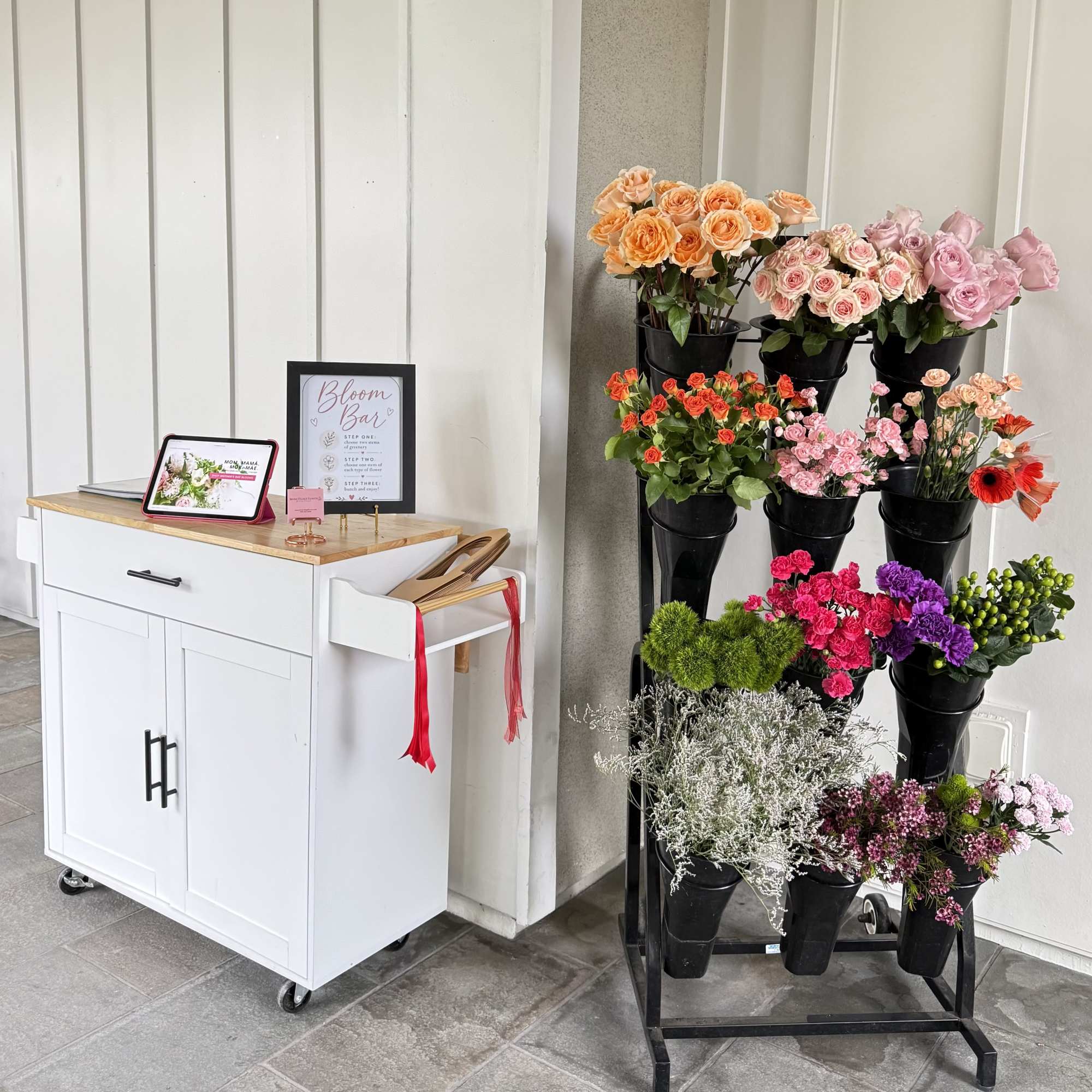 Add a fun and interactive floral element to your event with our