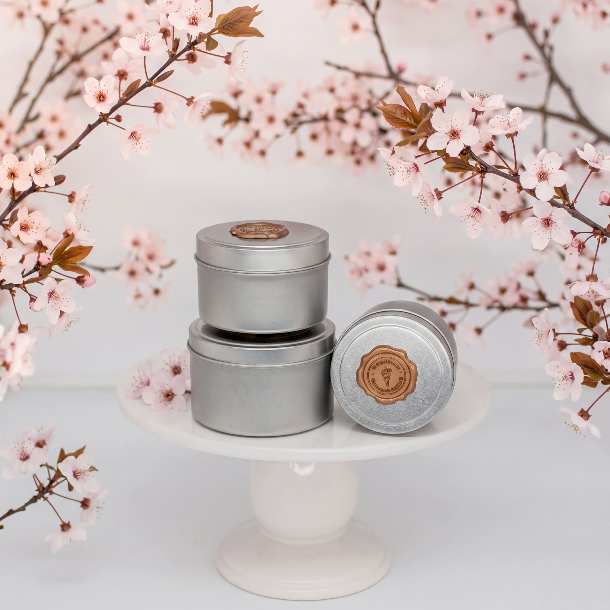 This artisan soy blend tin candle is hand-poured, offering a clean, eco-friendly