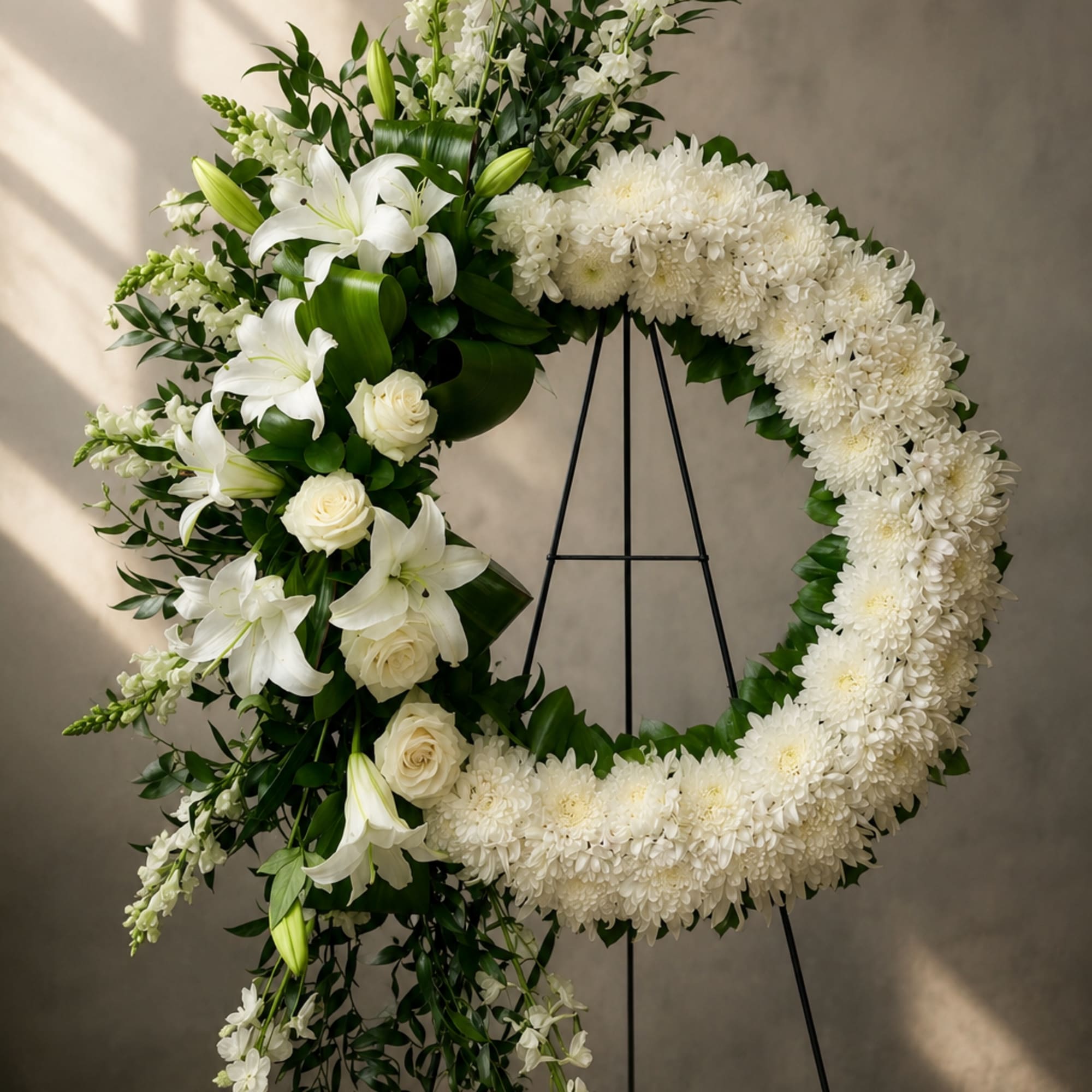 Eternal Grace Tribute is a refined and sophisticated sympathy arrangement that combines, photo 2 of 3