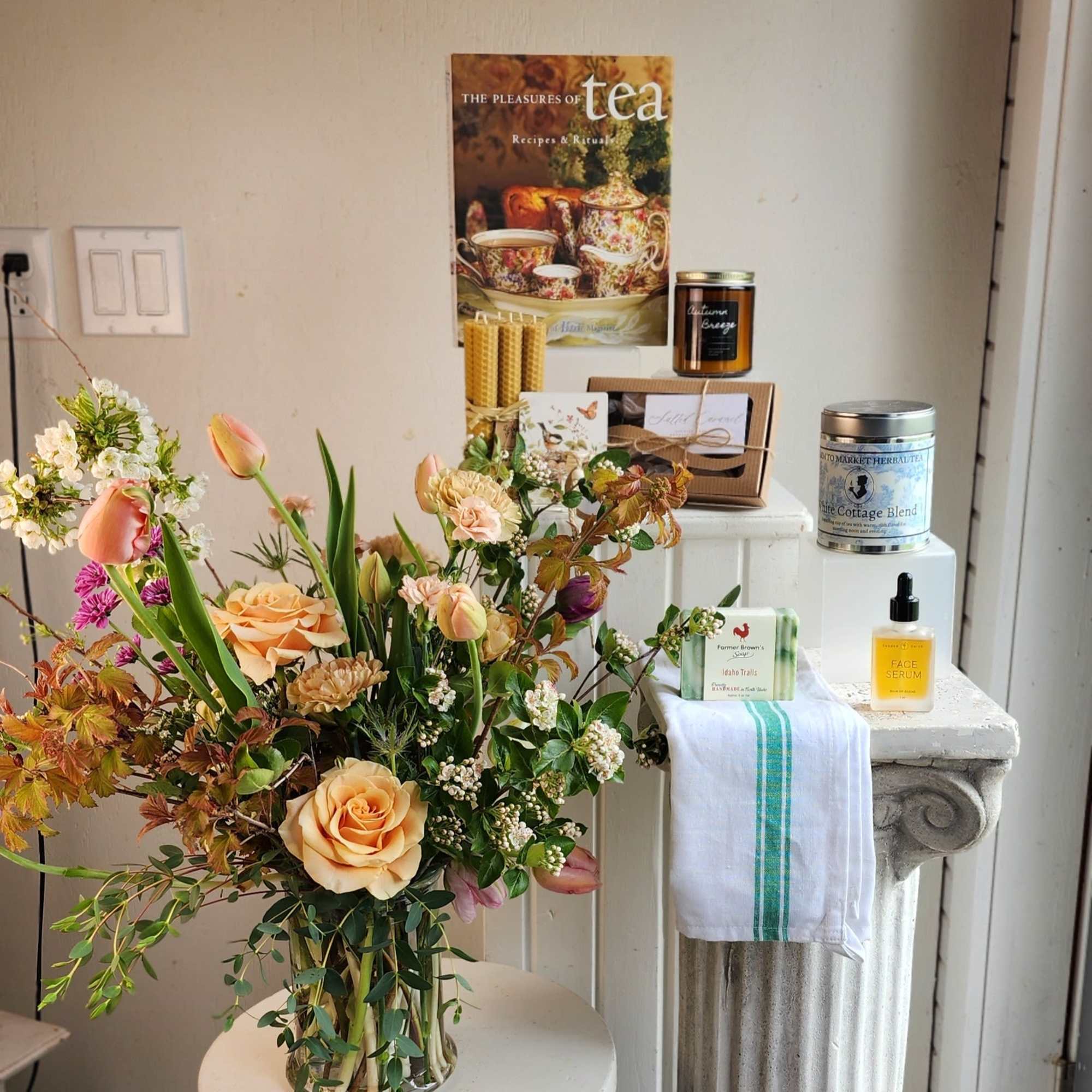 We are a small studio florist in a small town. Every bouquet