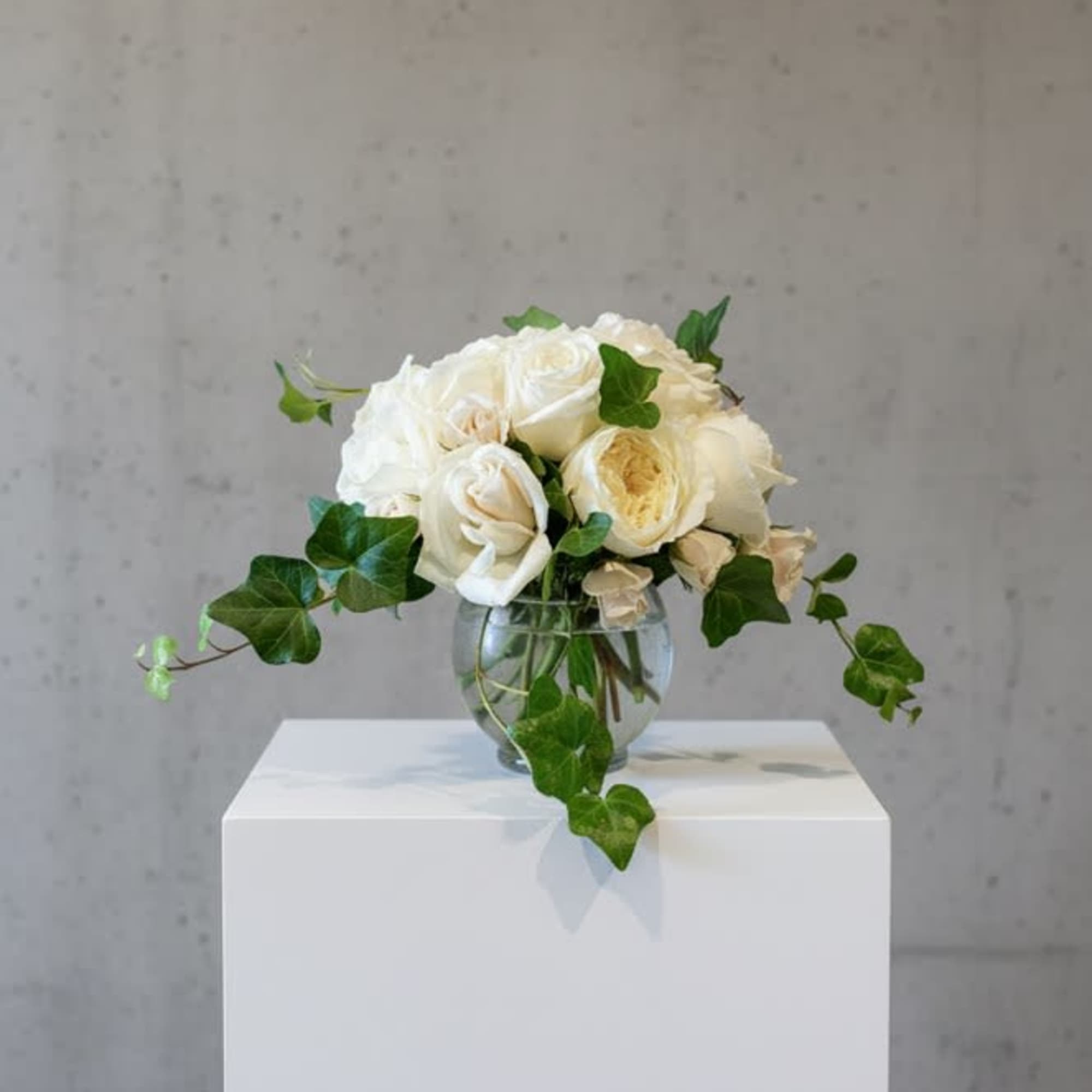 Shades of white and cream roses... Inspired by my grandmother's rose garden..