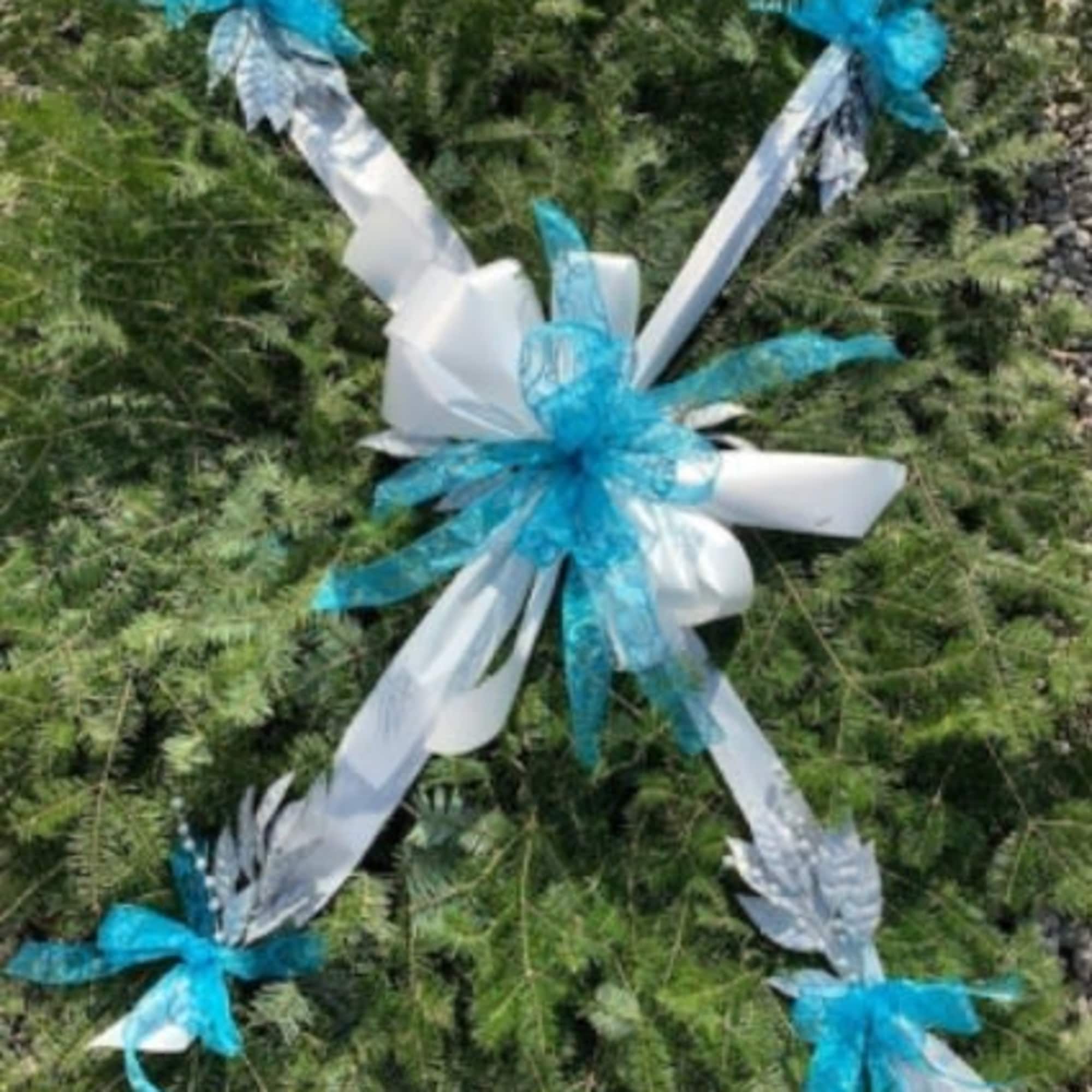 Decorated fresh greens grave blanket- Decorations may be different then shown. May, photo 3 of 4