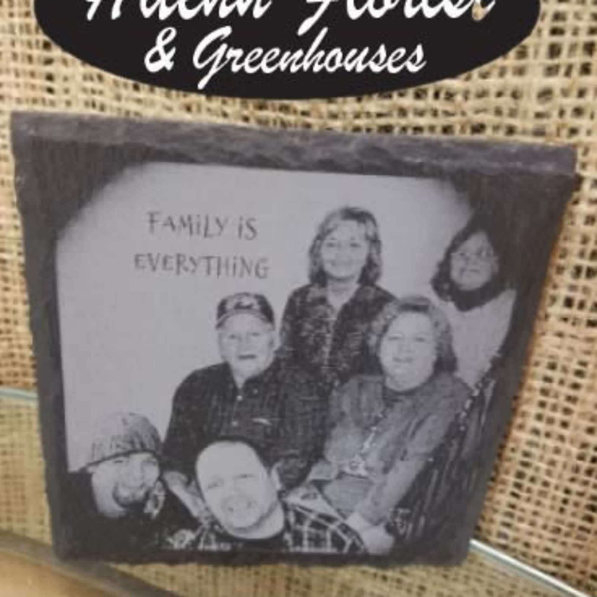 4 piece slate coaster set - Please specify what you'd like engraved, photo 2 of 6