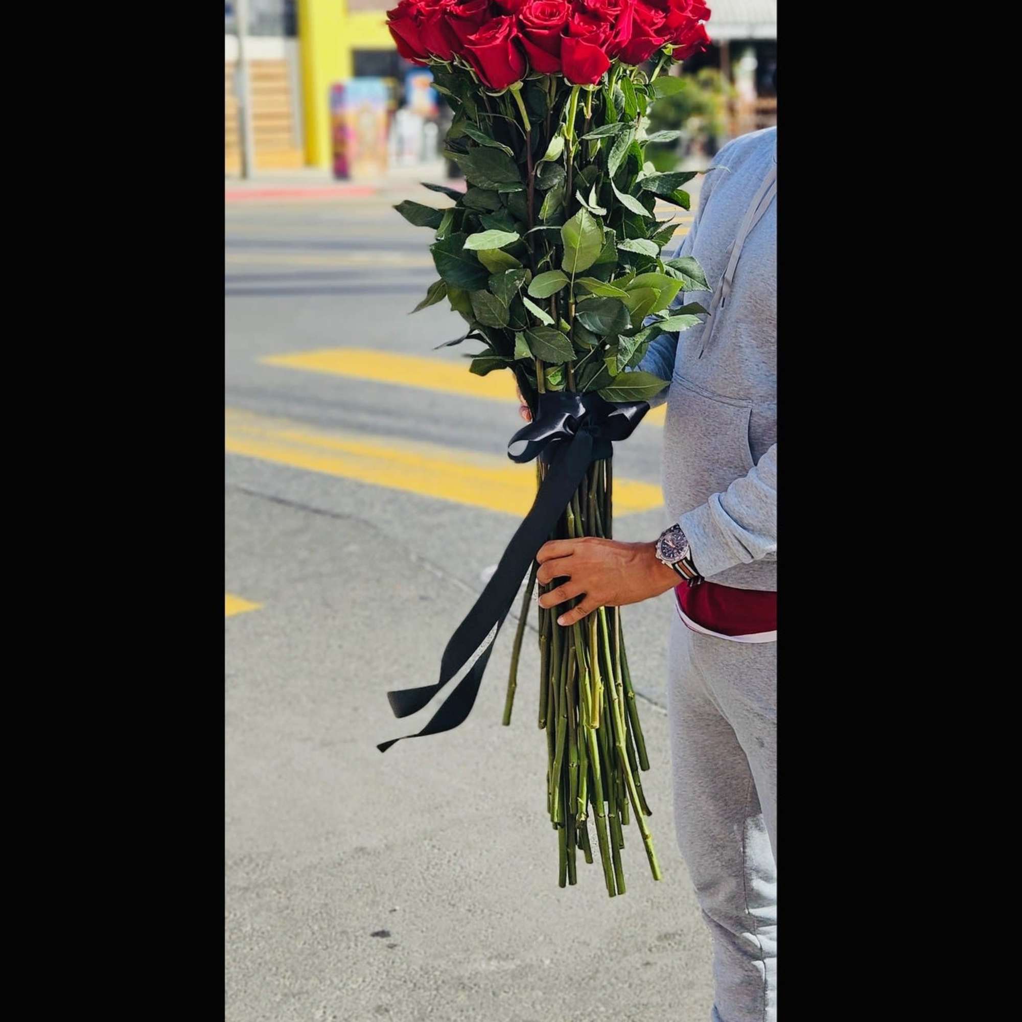 50 Stems 110cm (43") premium Ecuadorian Roses,  