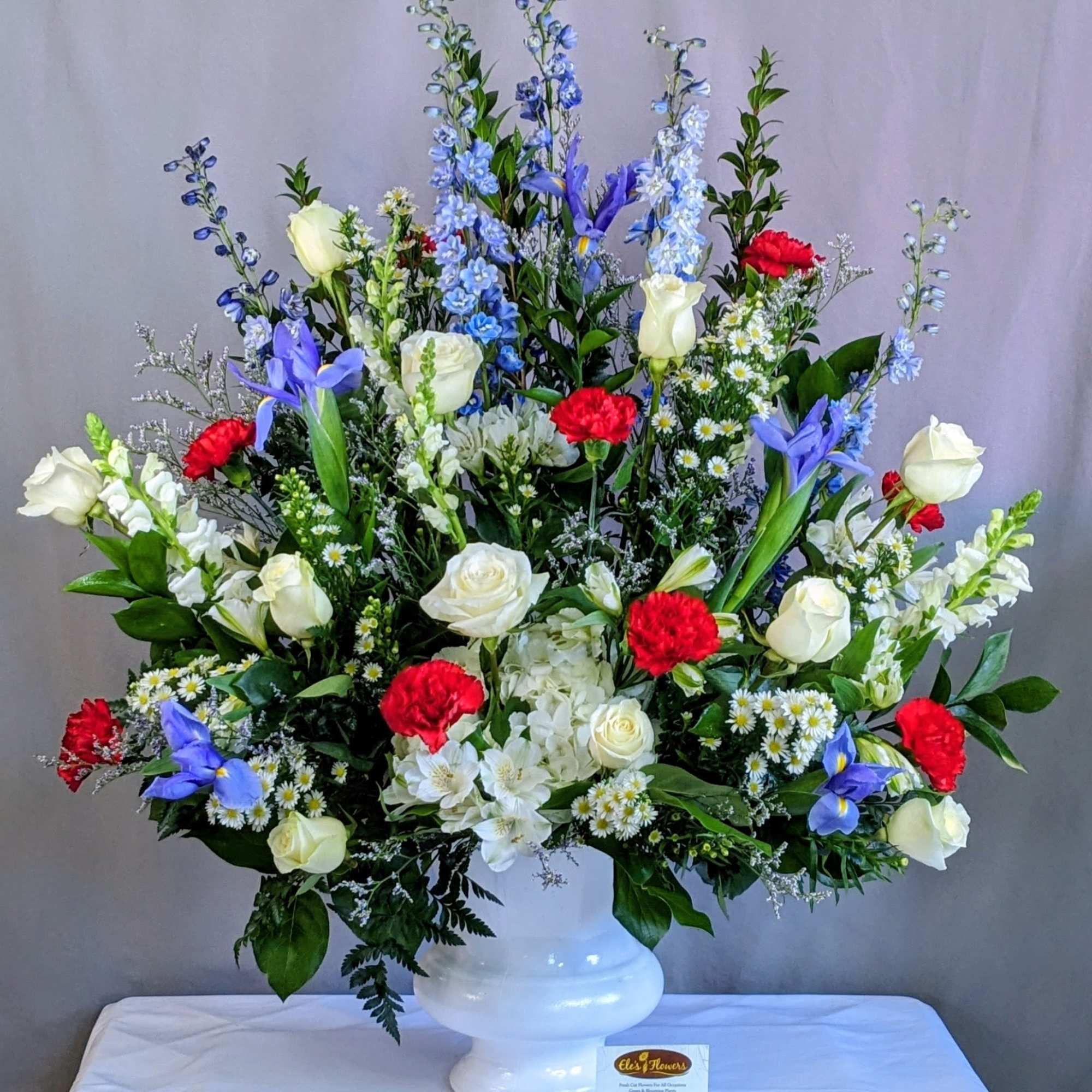 Stunning in appearance, grand in size, Patriotic in flora. Patriotic Remembrance is