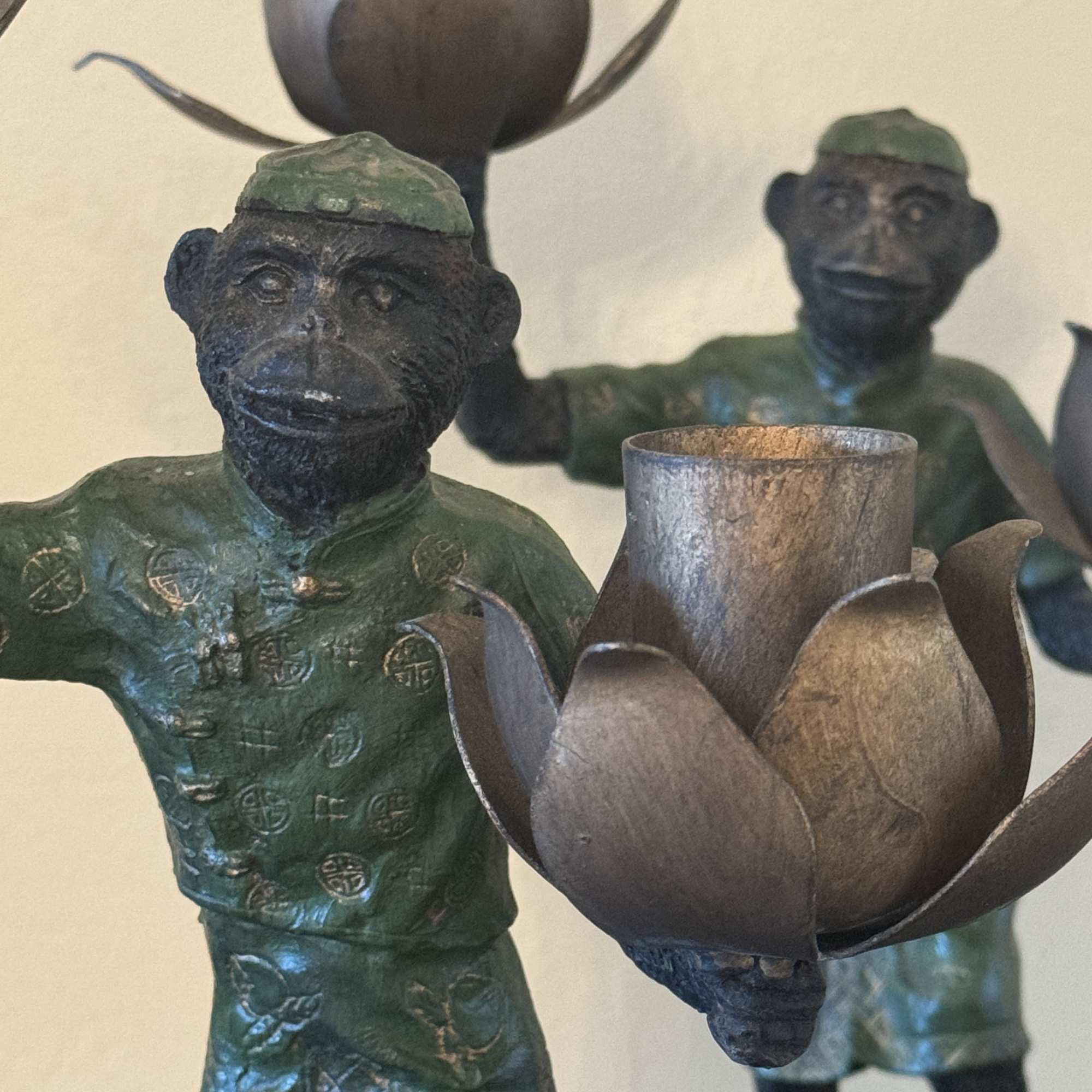 Set of 2 unique solid cast iron Monkey Candle Holders. 

Excellent Condition.

12, photo 2 of 3
