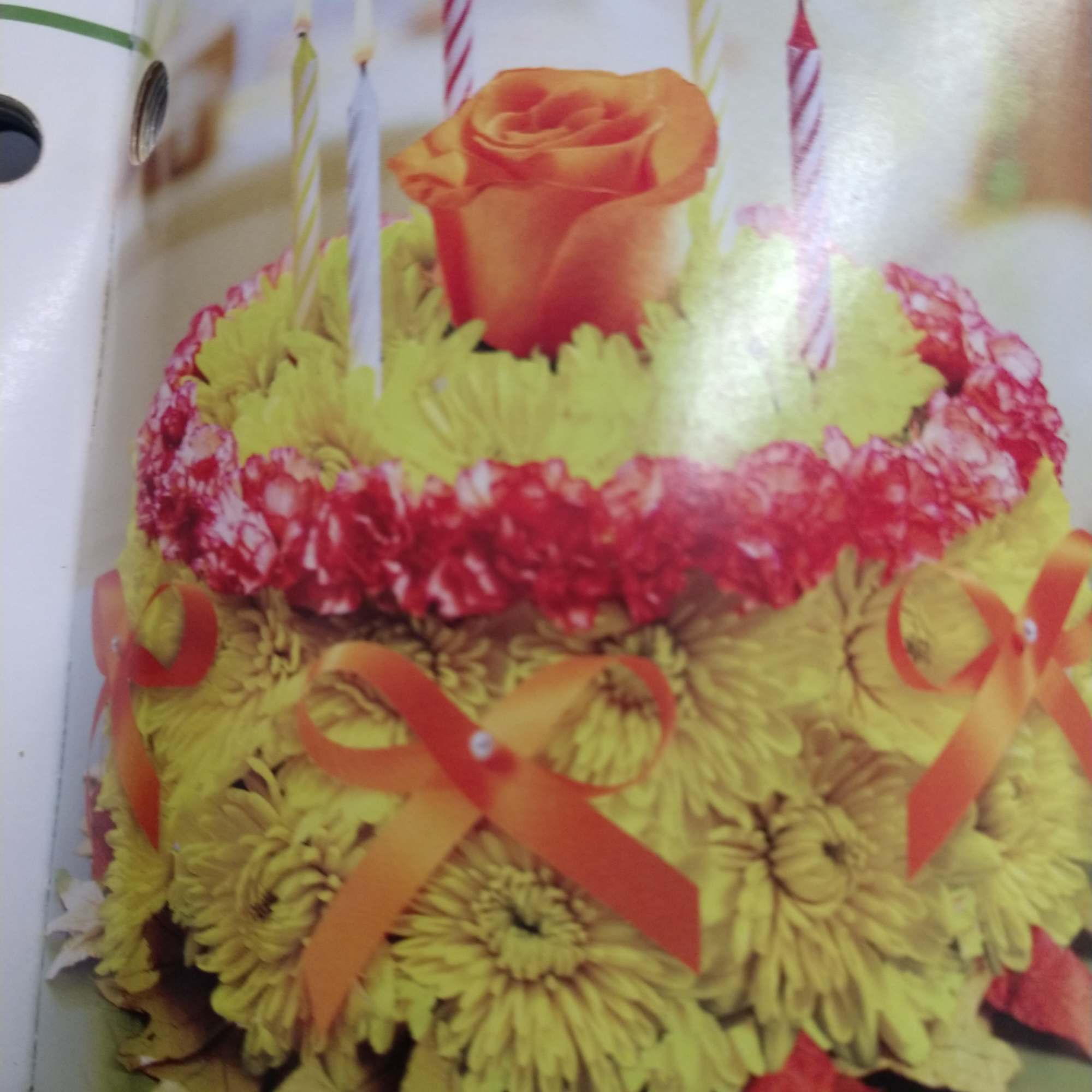 Our signature floral birthday cake may look good enough to eat, but, photo 3 of 5