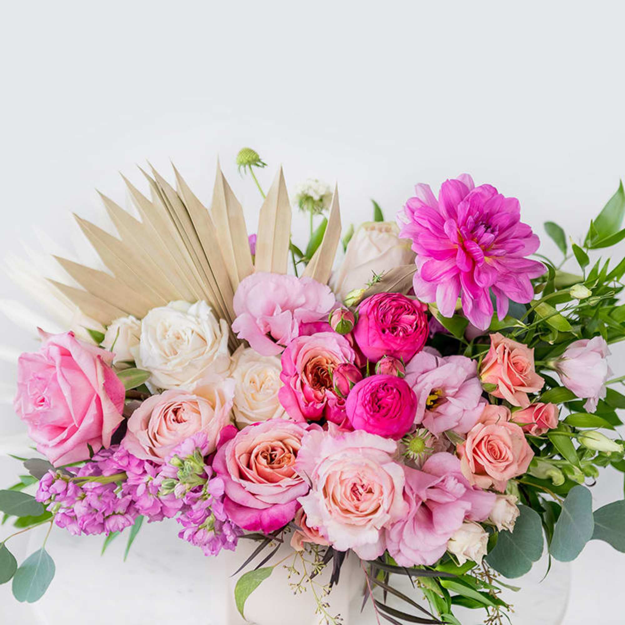 Free-spirited and full of charm, Boho Babe is a modern floral arrangement
