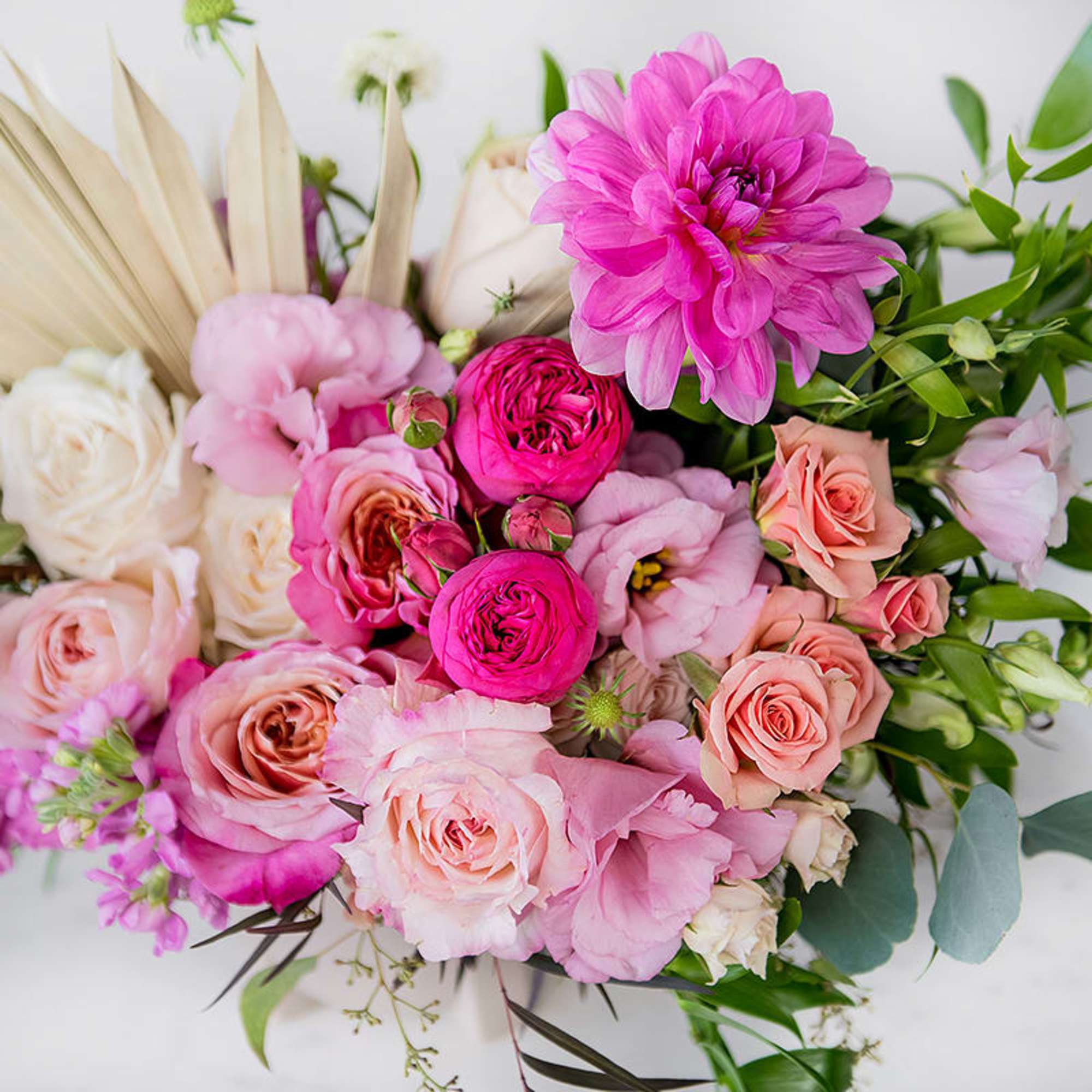 Free-spirited and full of charm, Boho Babe is a modern floral arrangement