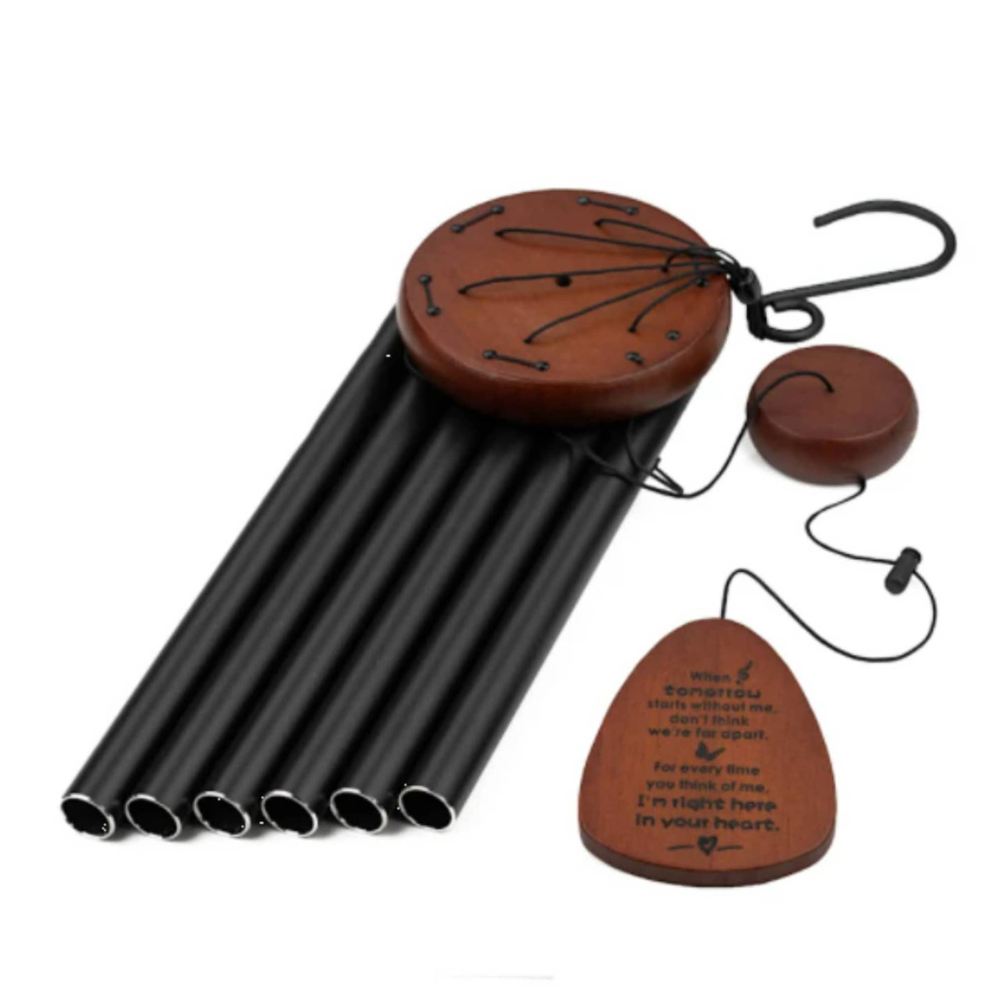 Express heartfelt sympathy with this 32-inch memorial wind chime. Its melodic tones, photo 3 of 4