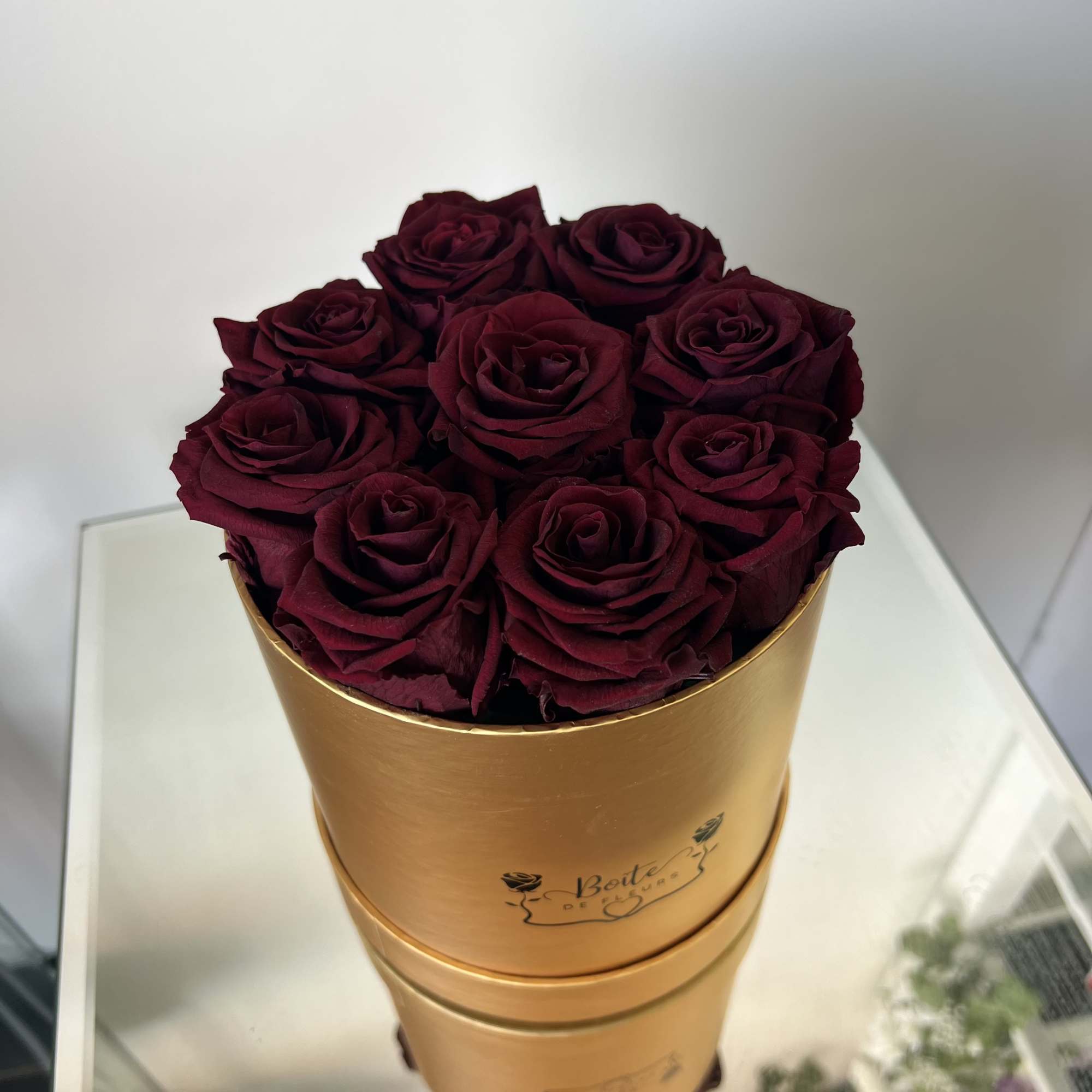 Make a bold and unforgettable statement with our Eternal Burgundy Luxury Bo&icirc;te, photo 2 of 2
