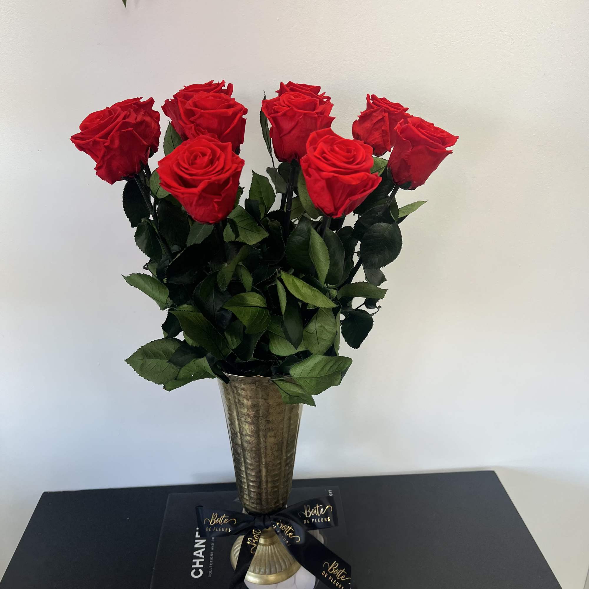 Elevate your space with our Luxury Love featuring a dozen preserved red, photo 3 of 4
