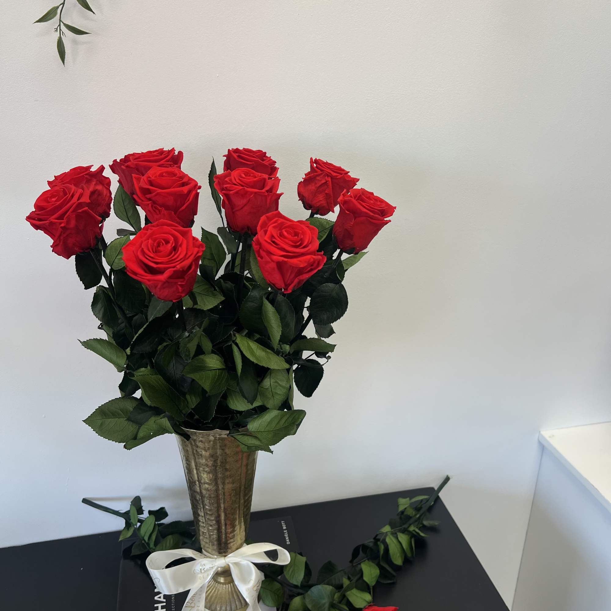 Elevate your space with our Luxury Love featuring a dozen preserved red, photo 4 of 4