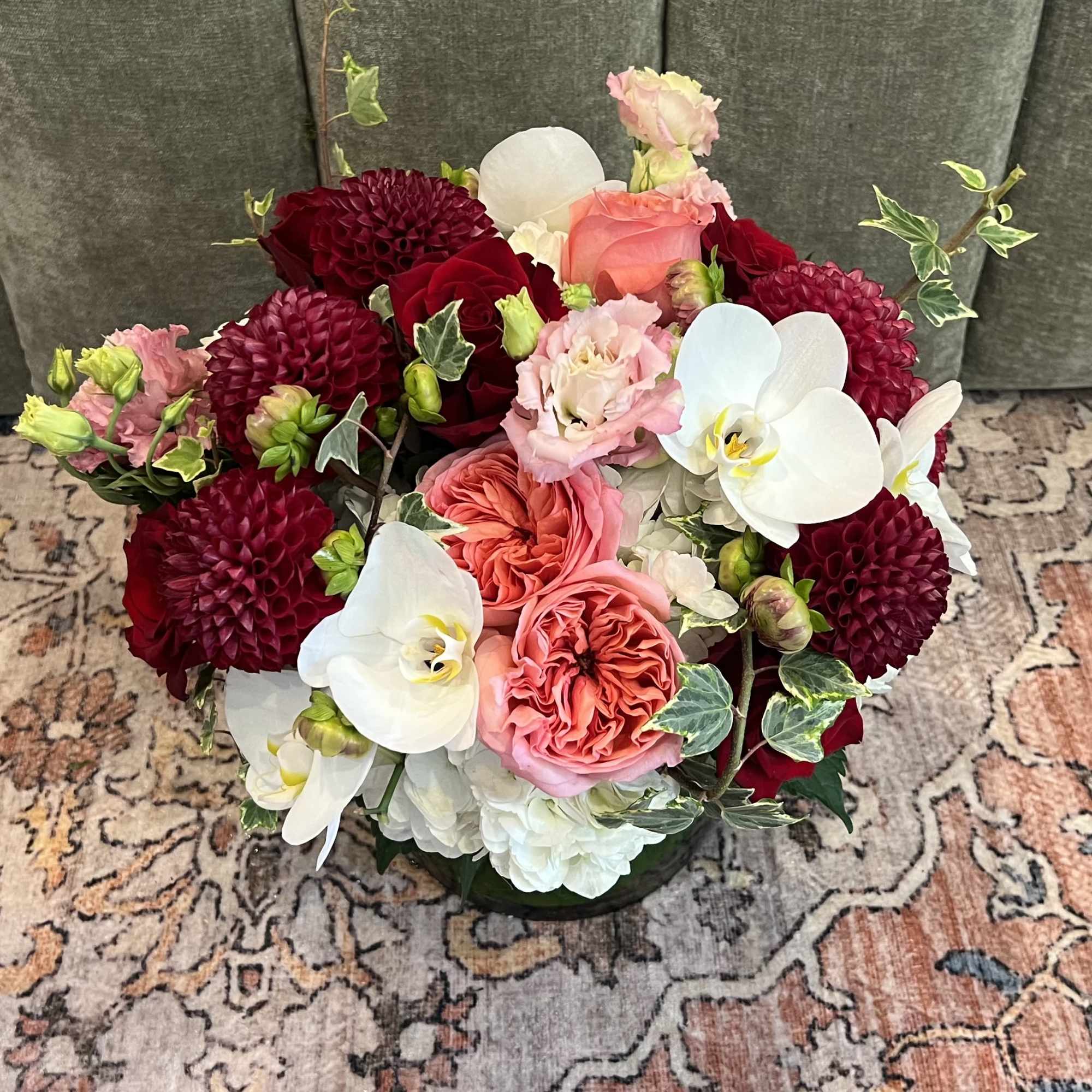 A lush, jewel-toned rounded arrangement designed to make her feel truly celebrated-perfect, photo 2 of 3