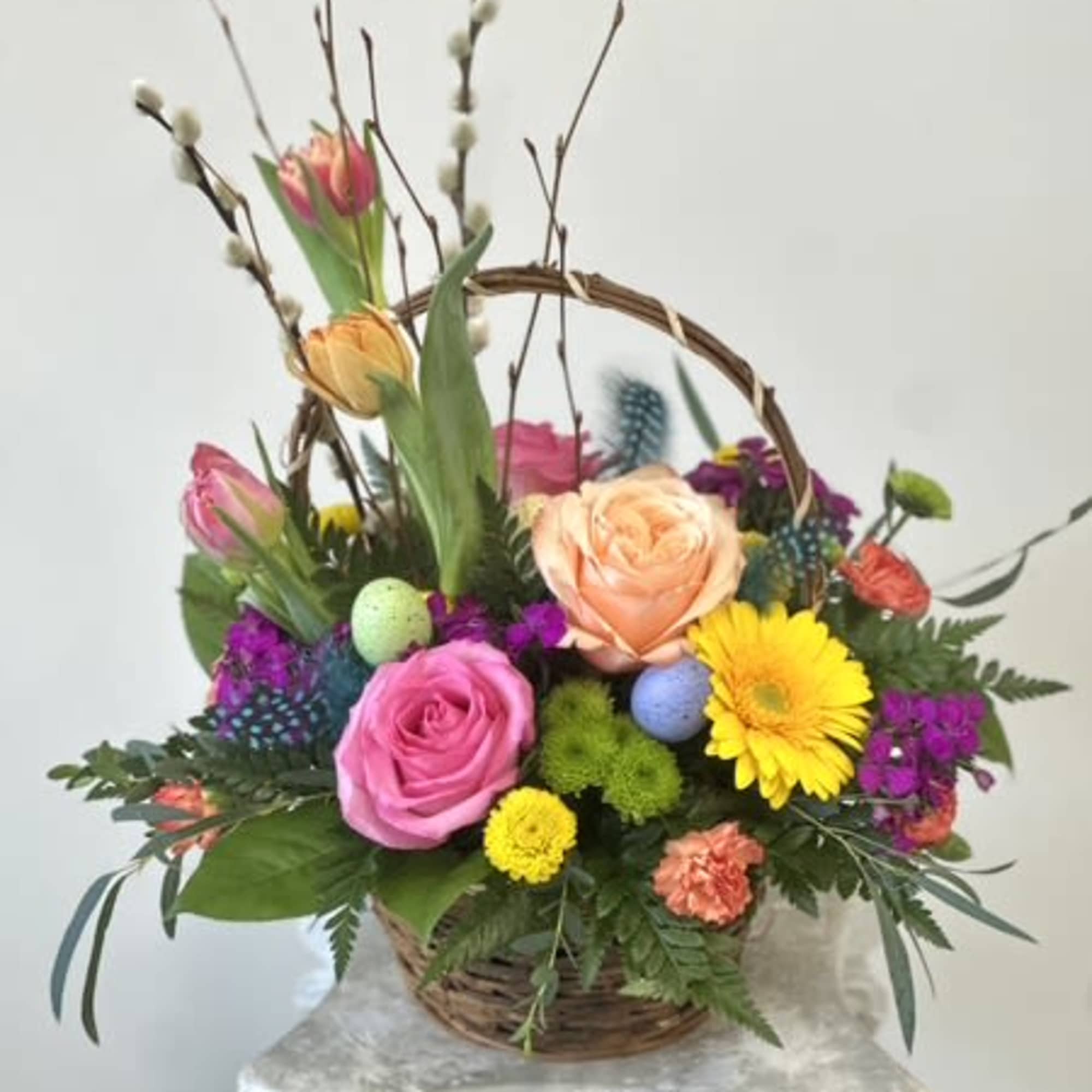 Elevate your Easter celebration with the exquisite Easter Blooms Basket by Westford