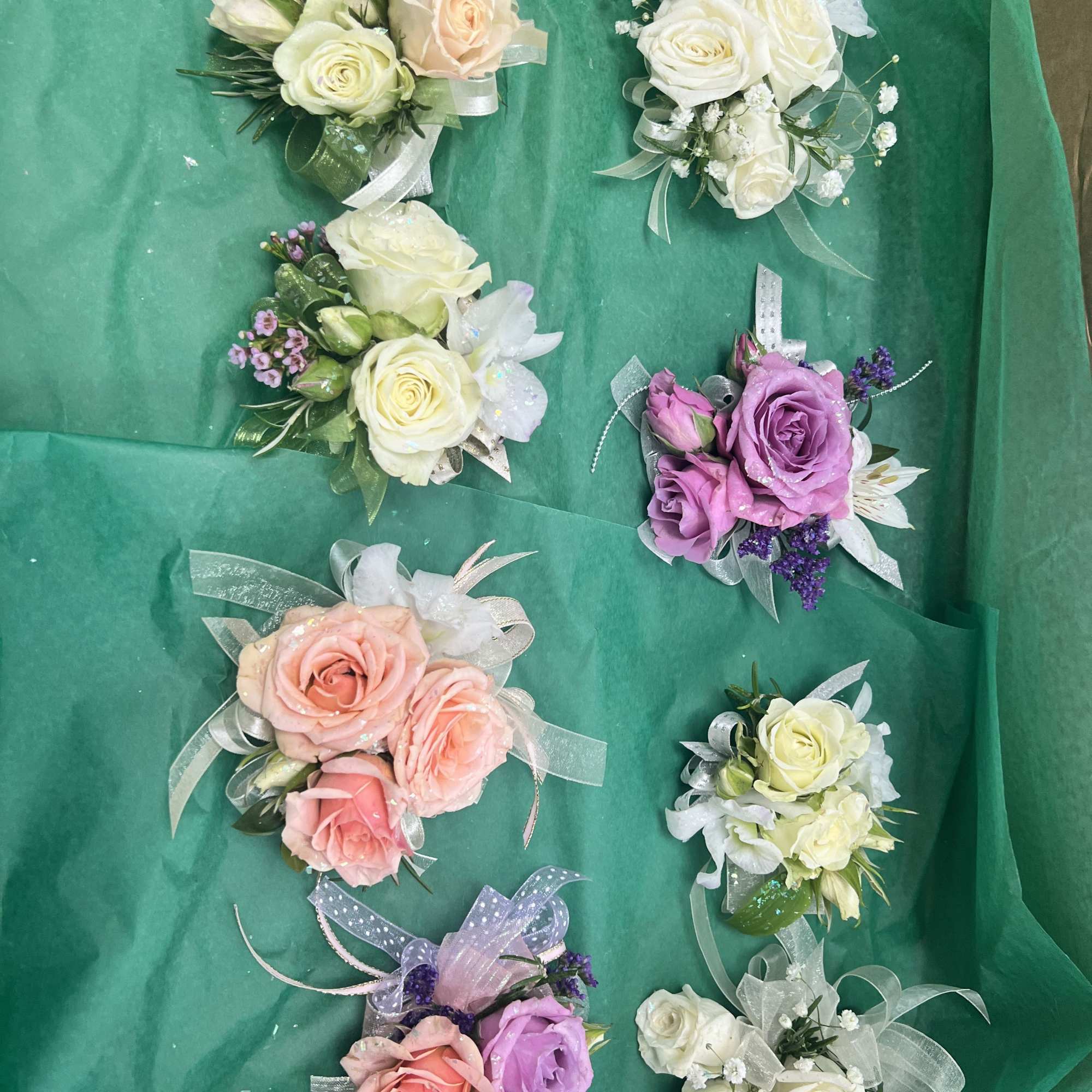 Prom and Winter formal Corsages and Boutonni&egrave;res. 