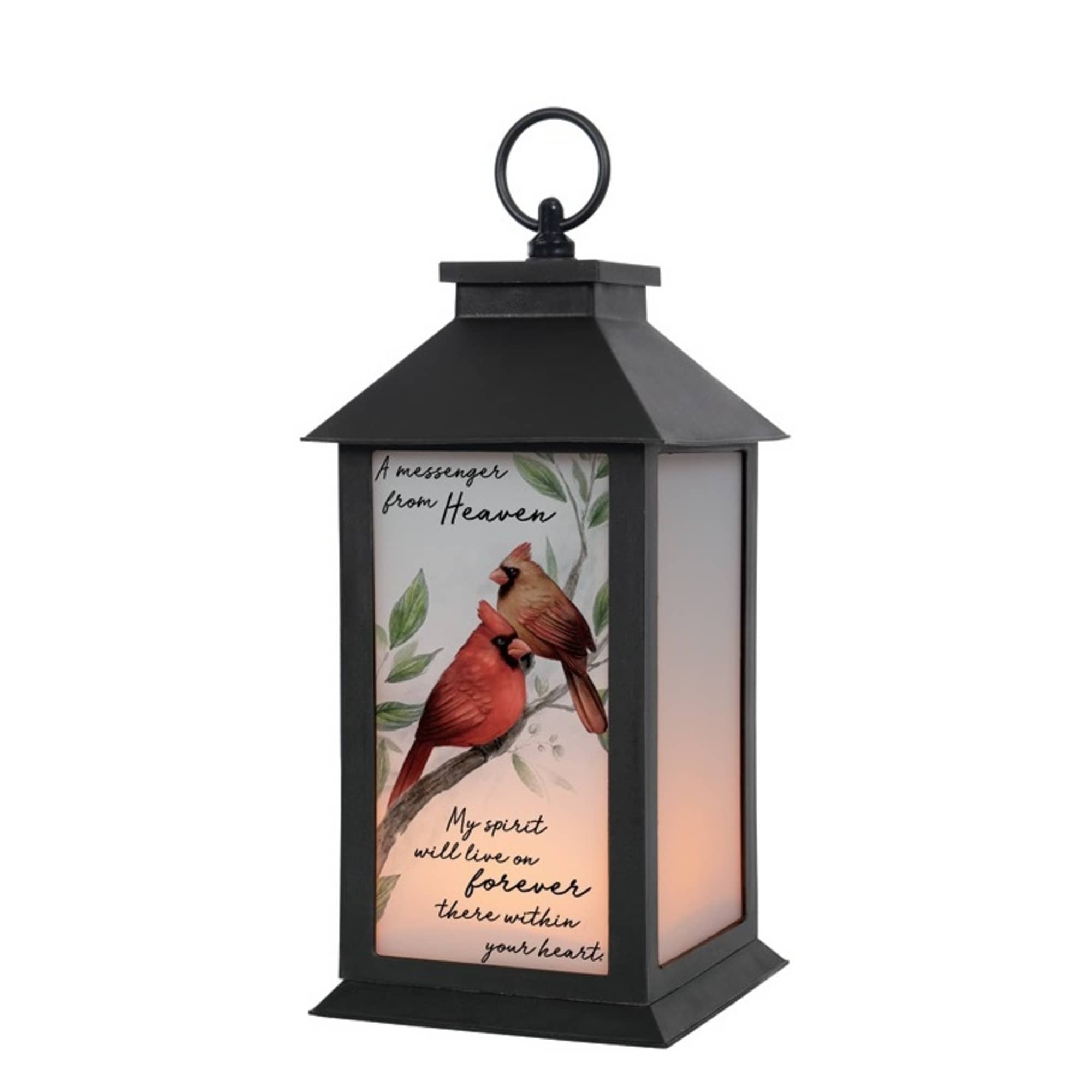 This lantern reads "A messenger from Heaven, my spirit will live on