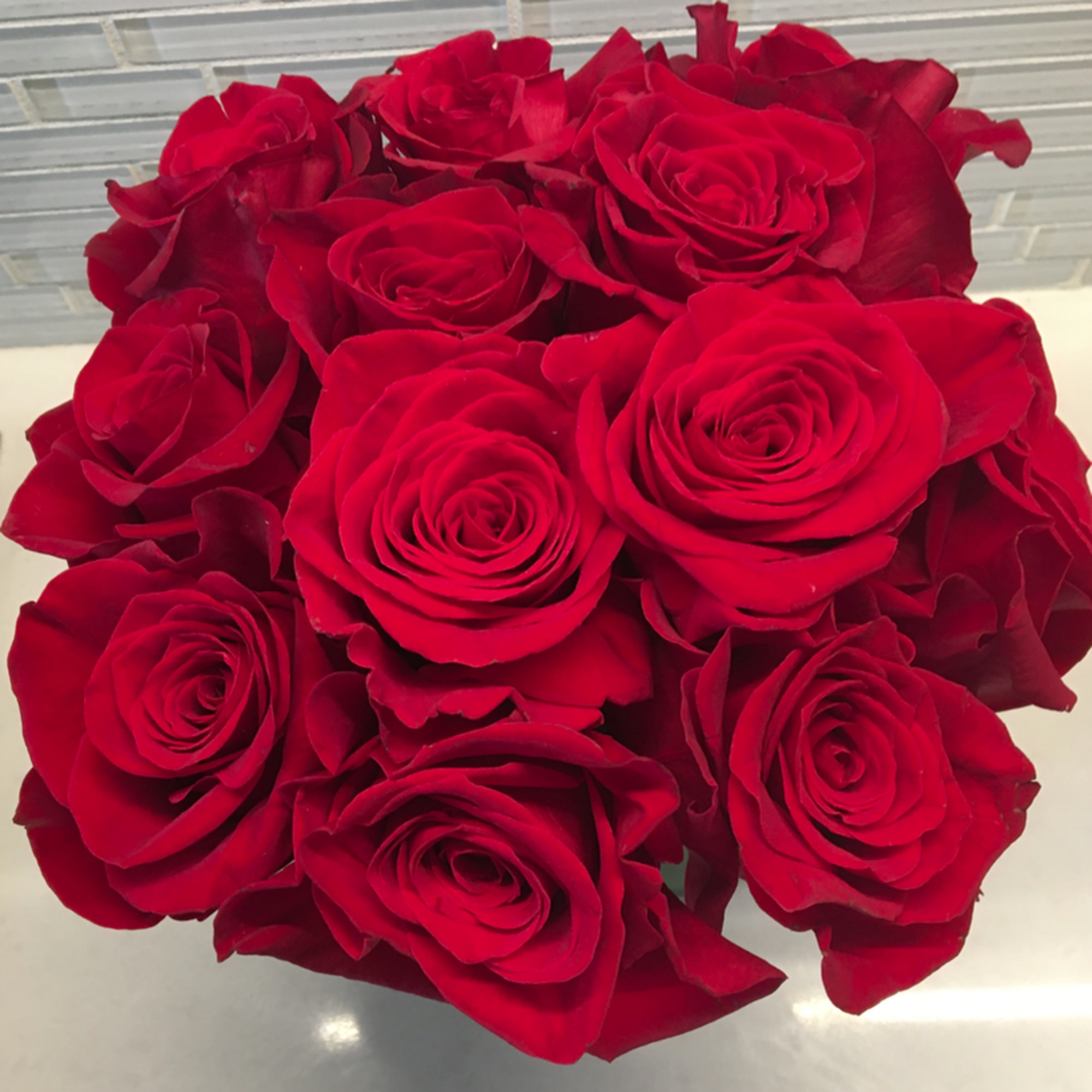 This bold yet tasteful bouquet is the perfect size for any desk., photo 2 of 2