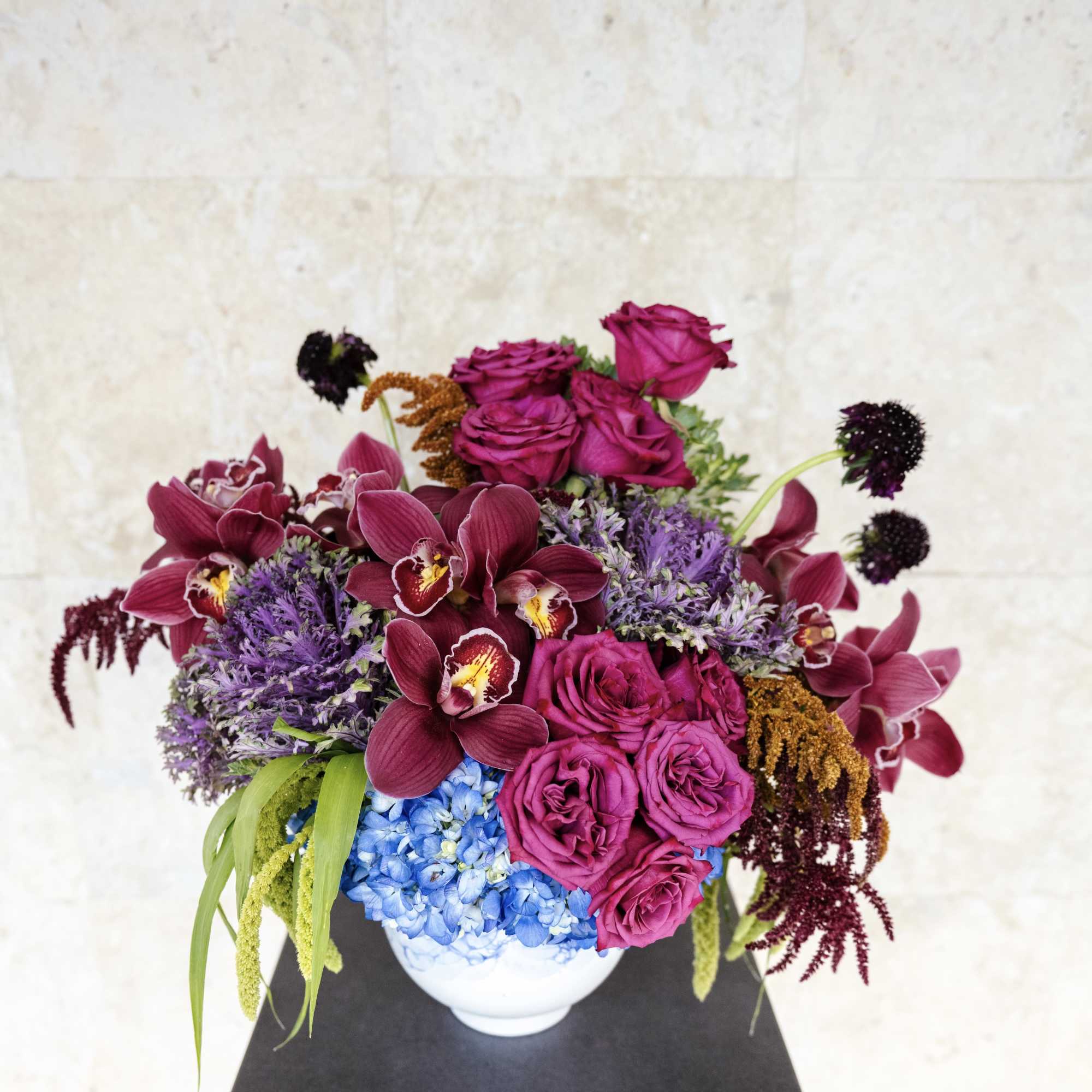 Fall 2021 Exclusive Collection. Jam features shades of purples, green and blue