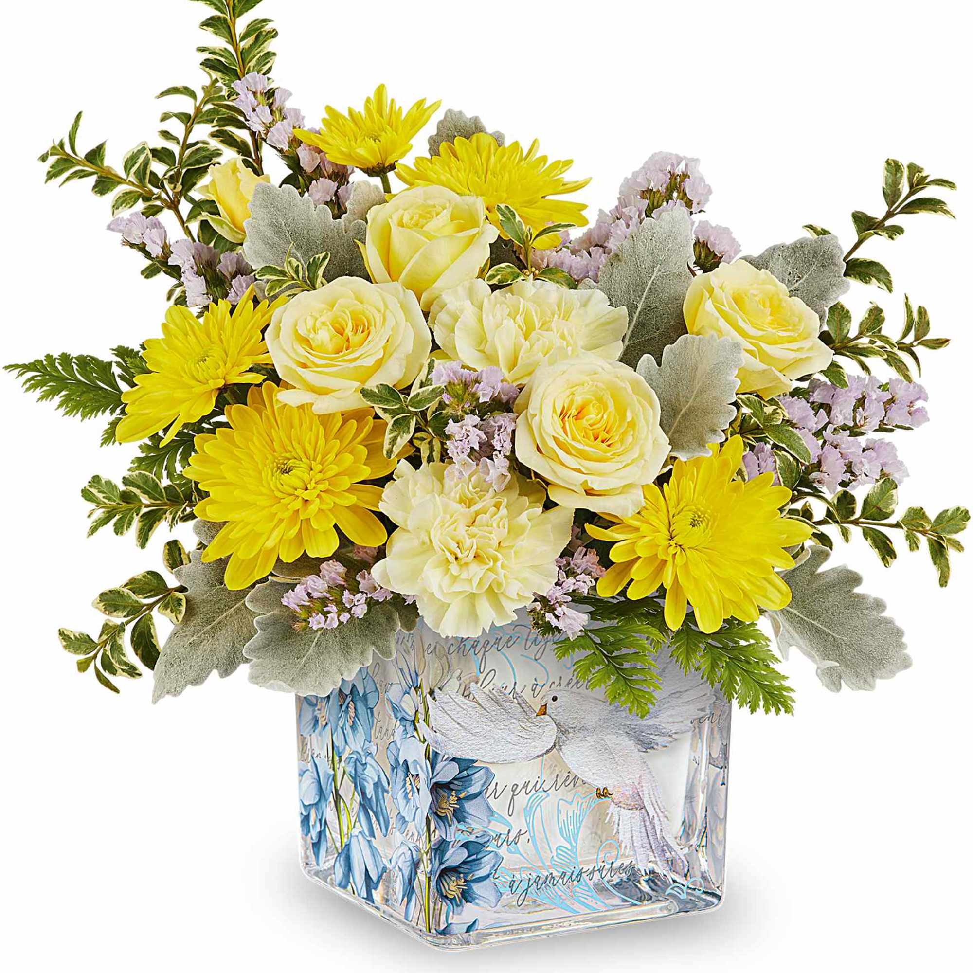 Bright and inspiring, Our Wings of Light Bouquet glows with soft yellow