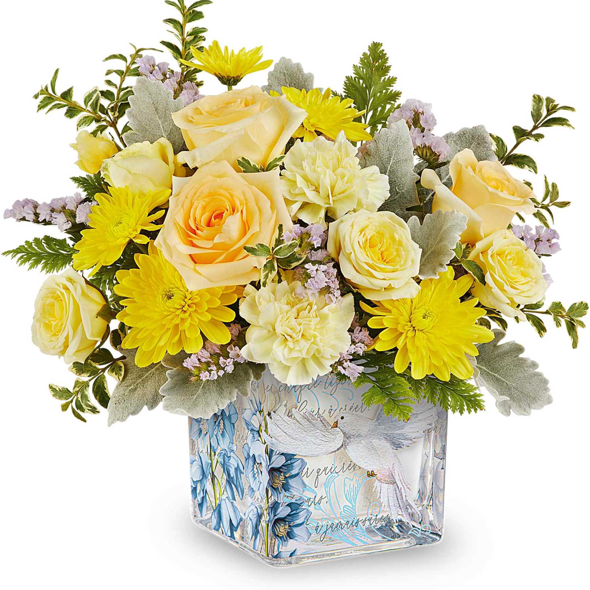 Bright and inspiring, Our Wings of Light Bouquet glows with soft yellow