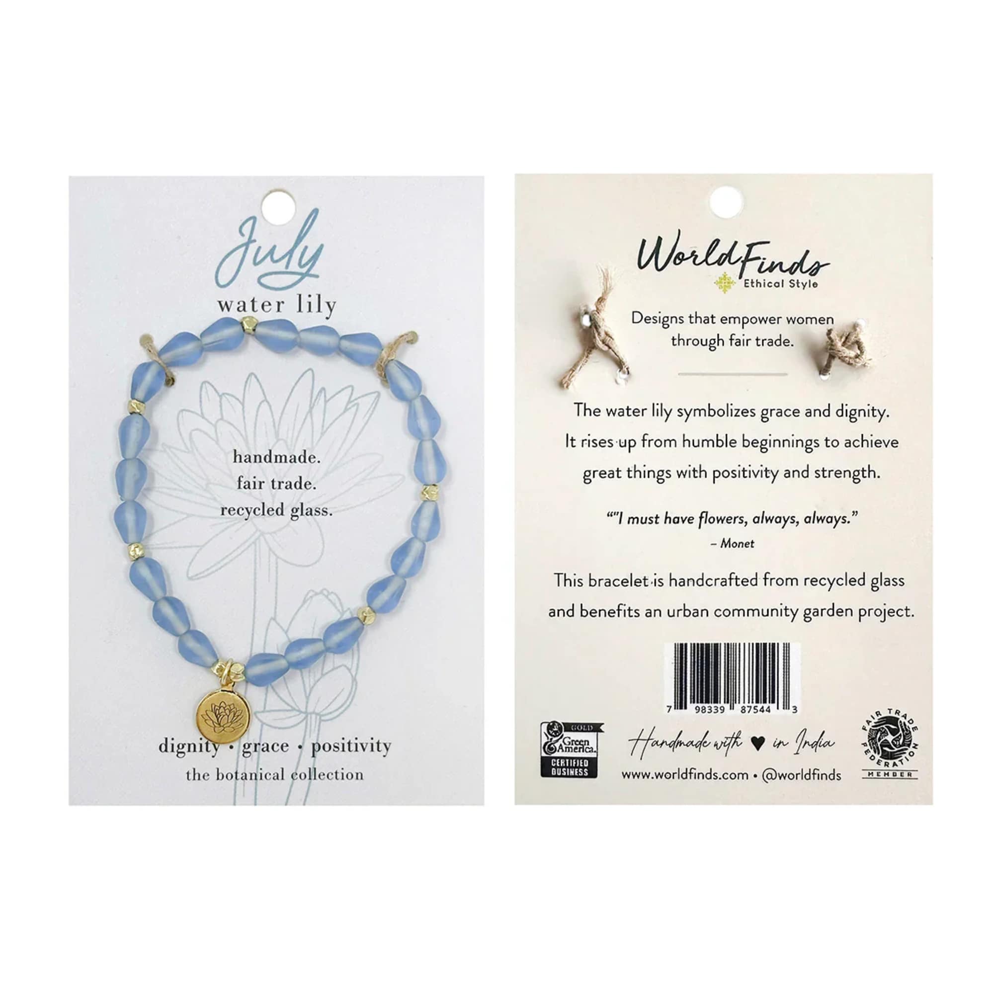 Hello, July! ? Part of our Botanical Collection, the July Bracelet is, photo 2 of 4