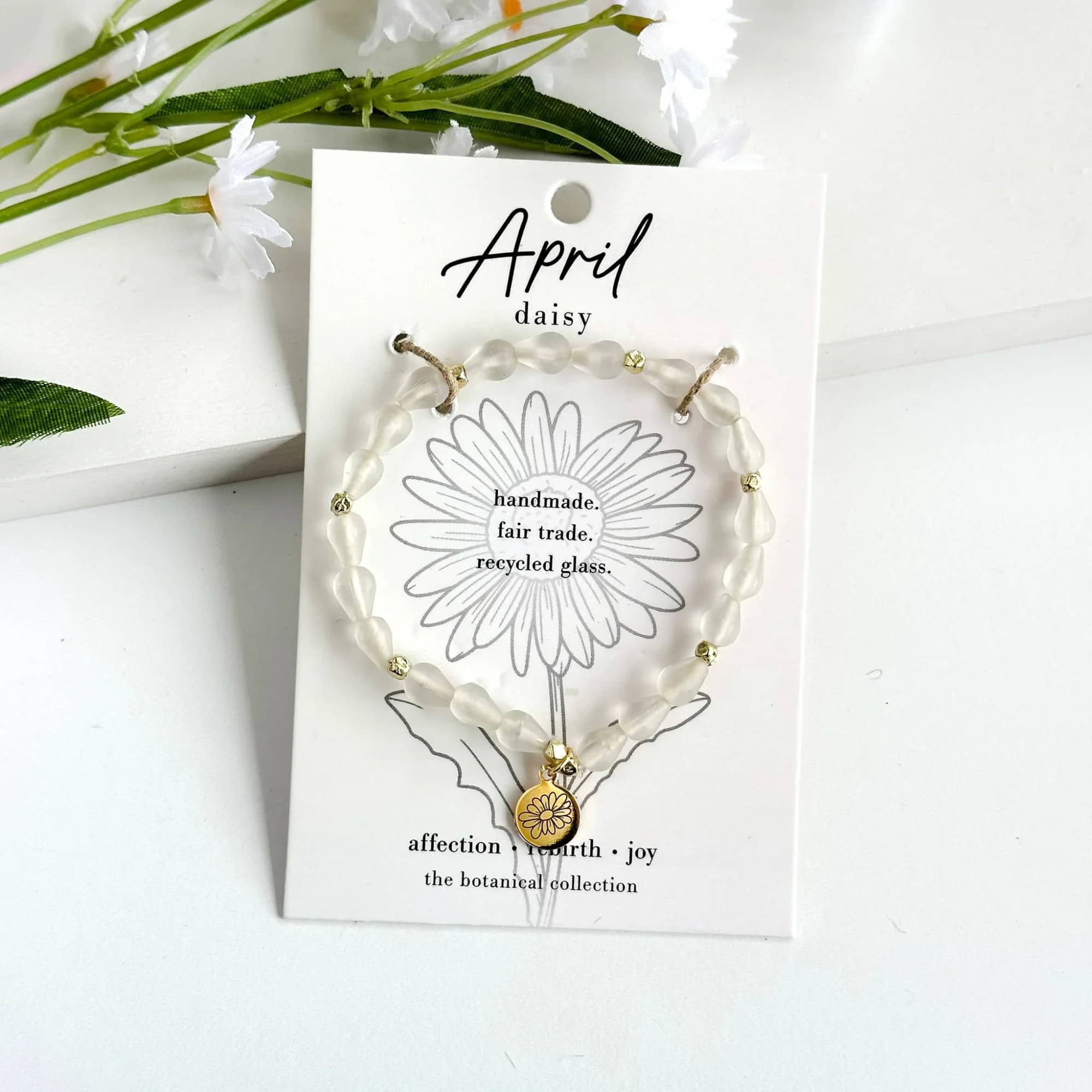 Hello April!  Part of our Botanical Collection, the April Bracelet is
