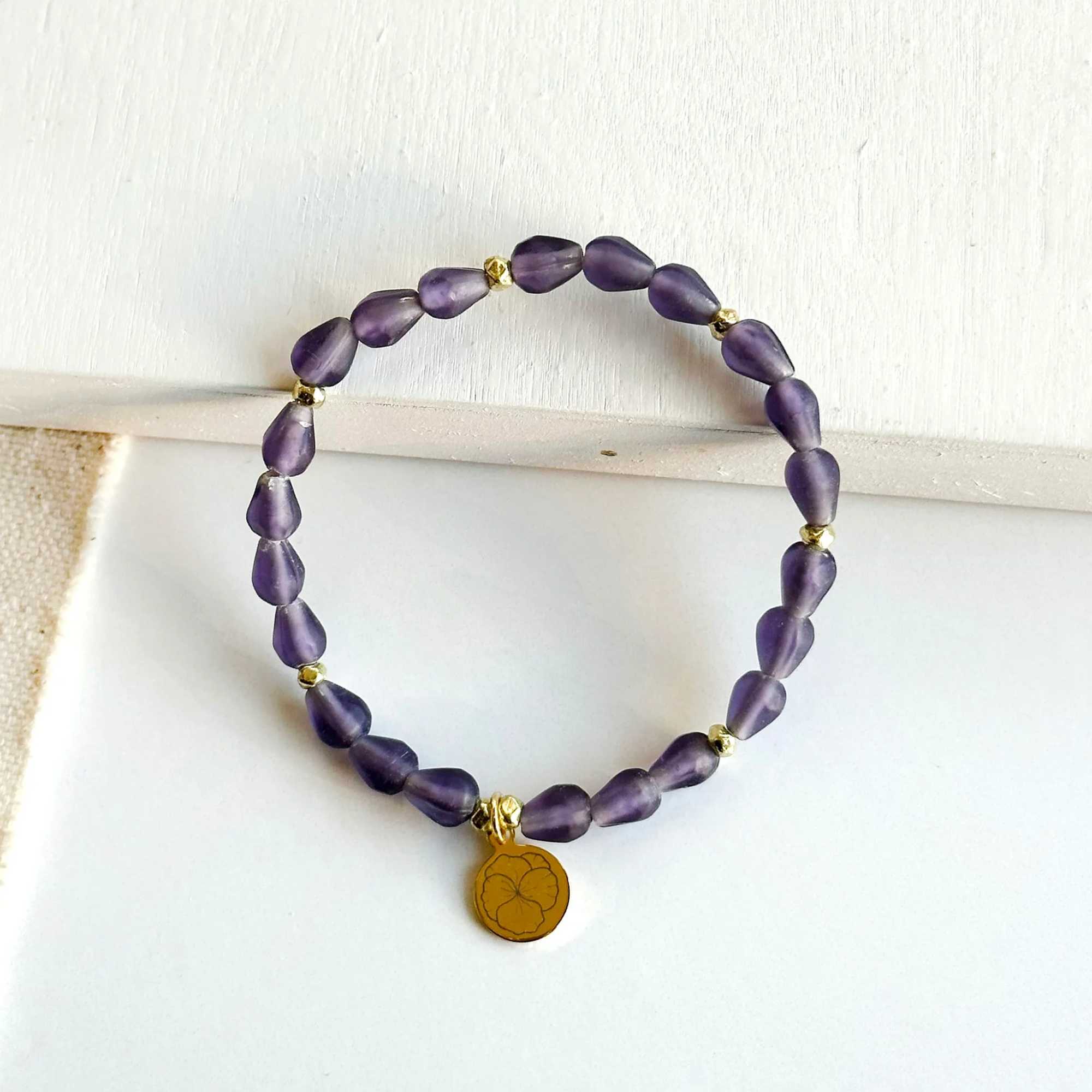 Hello, February!  Part of our Botanical Collection, the February Bracelet is, photo 3 of 4