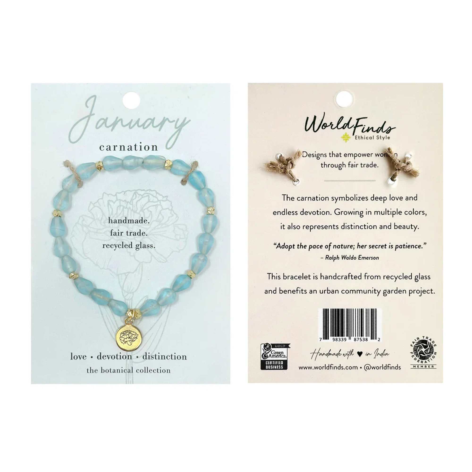 Hello, January! ? Part of our Botanical Collection, the January Bracelet is, photo 2 of 4