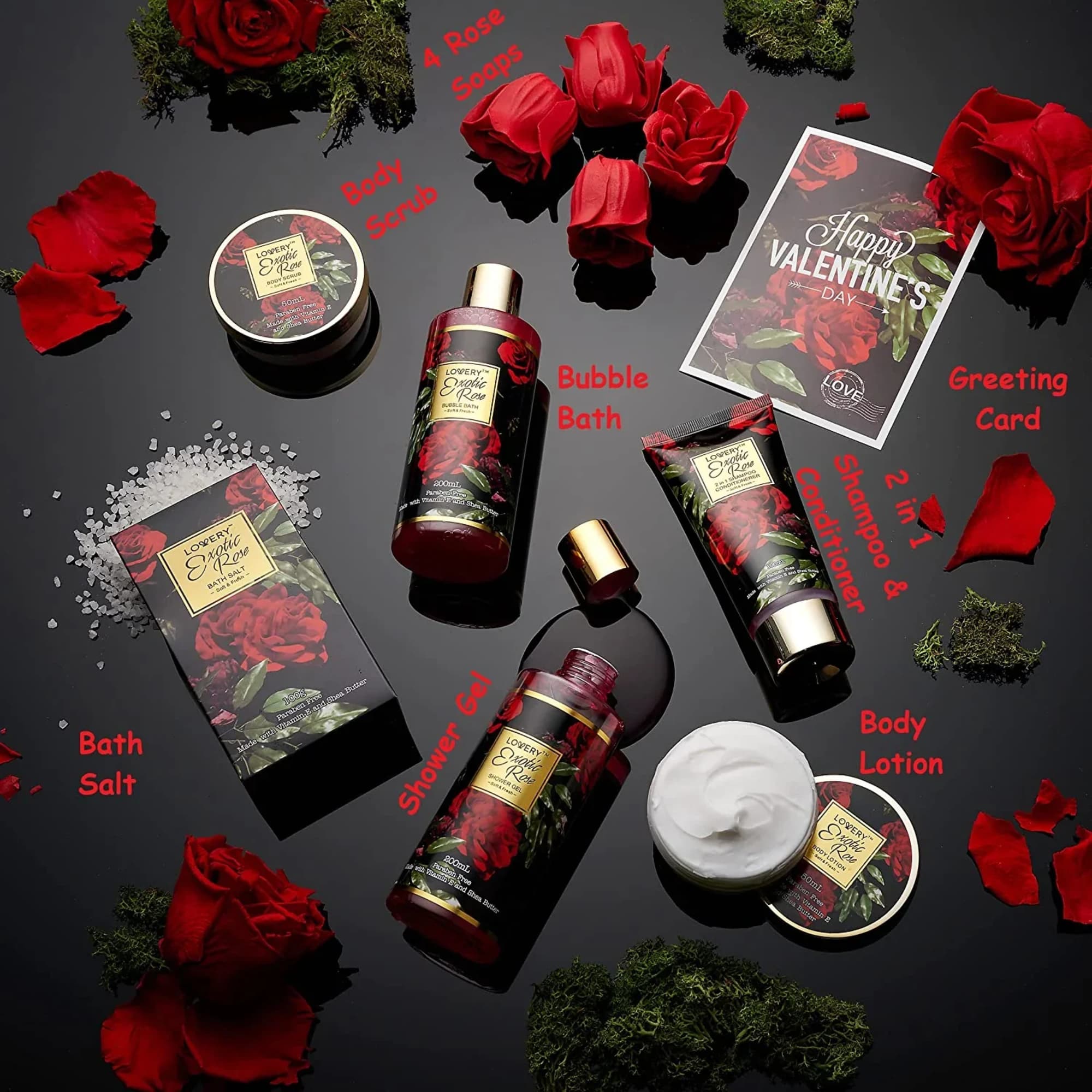 Red Rose Spa Kit helps you unwind and relax as your hair, photo 3 of 5