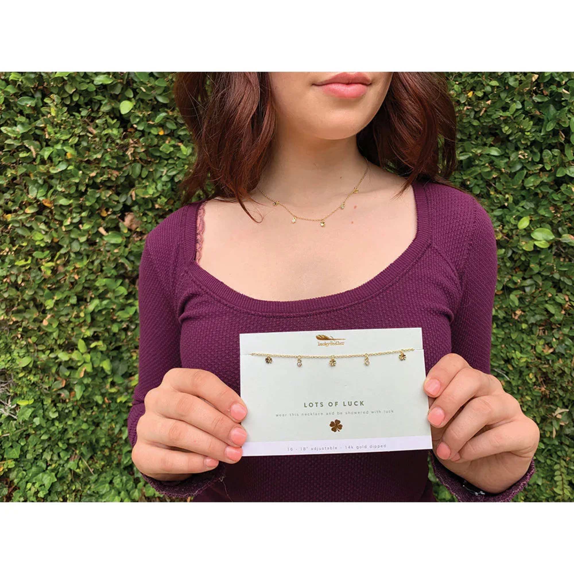 Who couldn't use a little more luck? This need-it-now necklace goes with, photo 3 of 4
