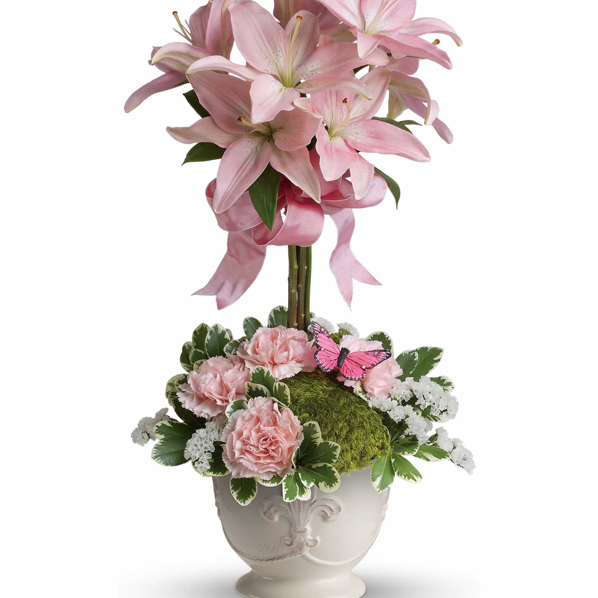 Like springtime in Paris, this flirtatious topiary makes romance bloom! She'll adore