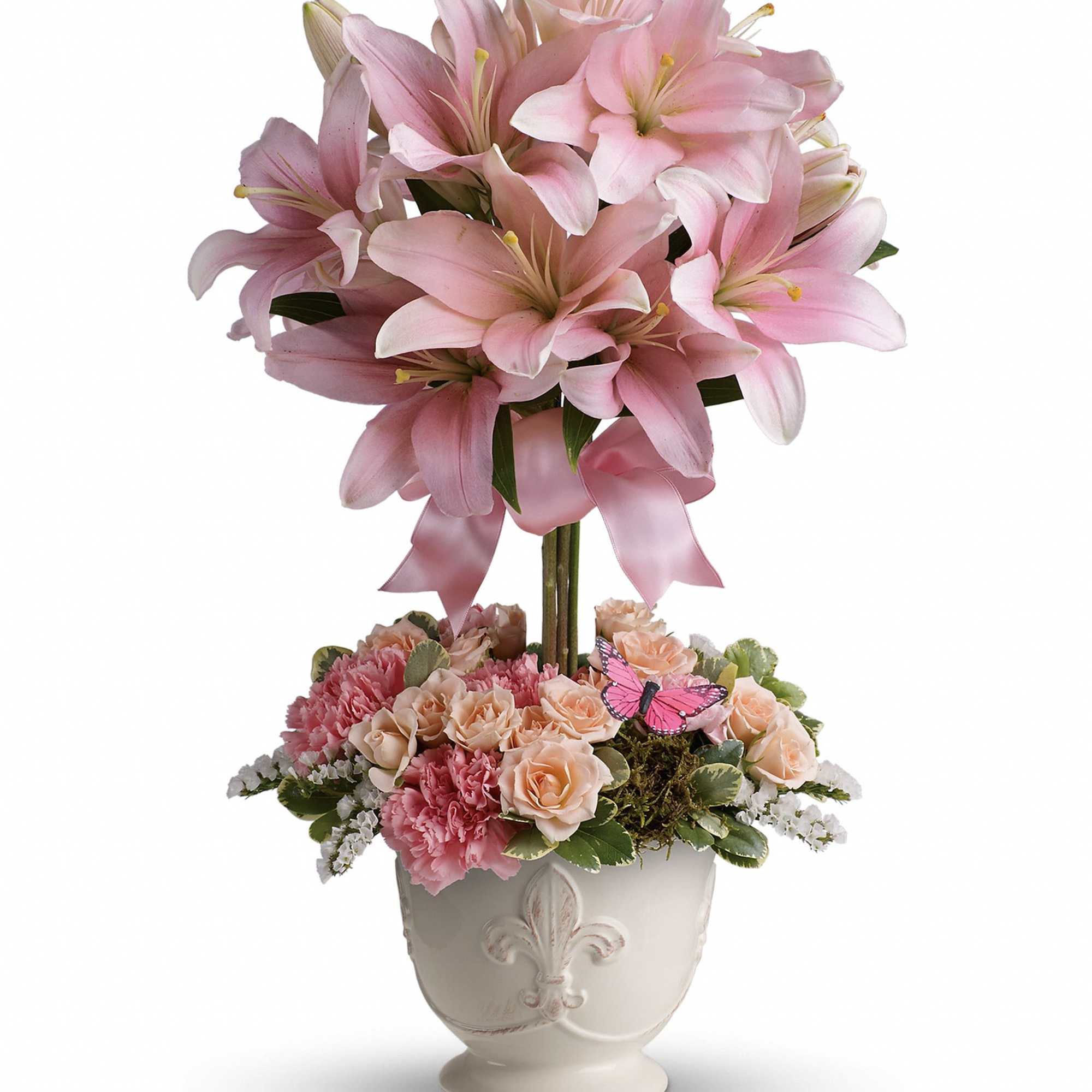 Like springtime in Paris, this flirtatious topiary makes romance bloom! She'll adore