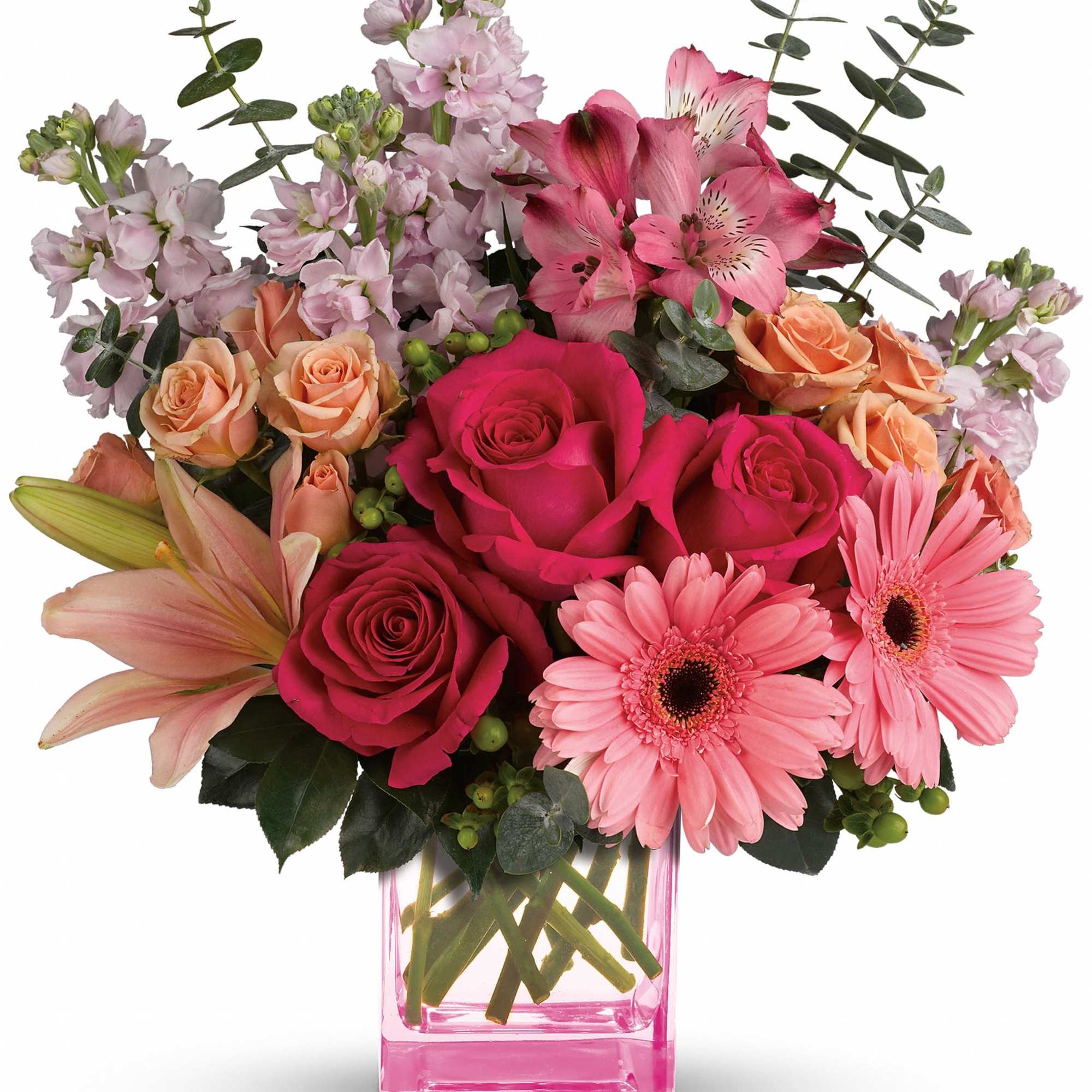Pretty as a painter's palette! Warm, wondrous shades of pink and peach