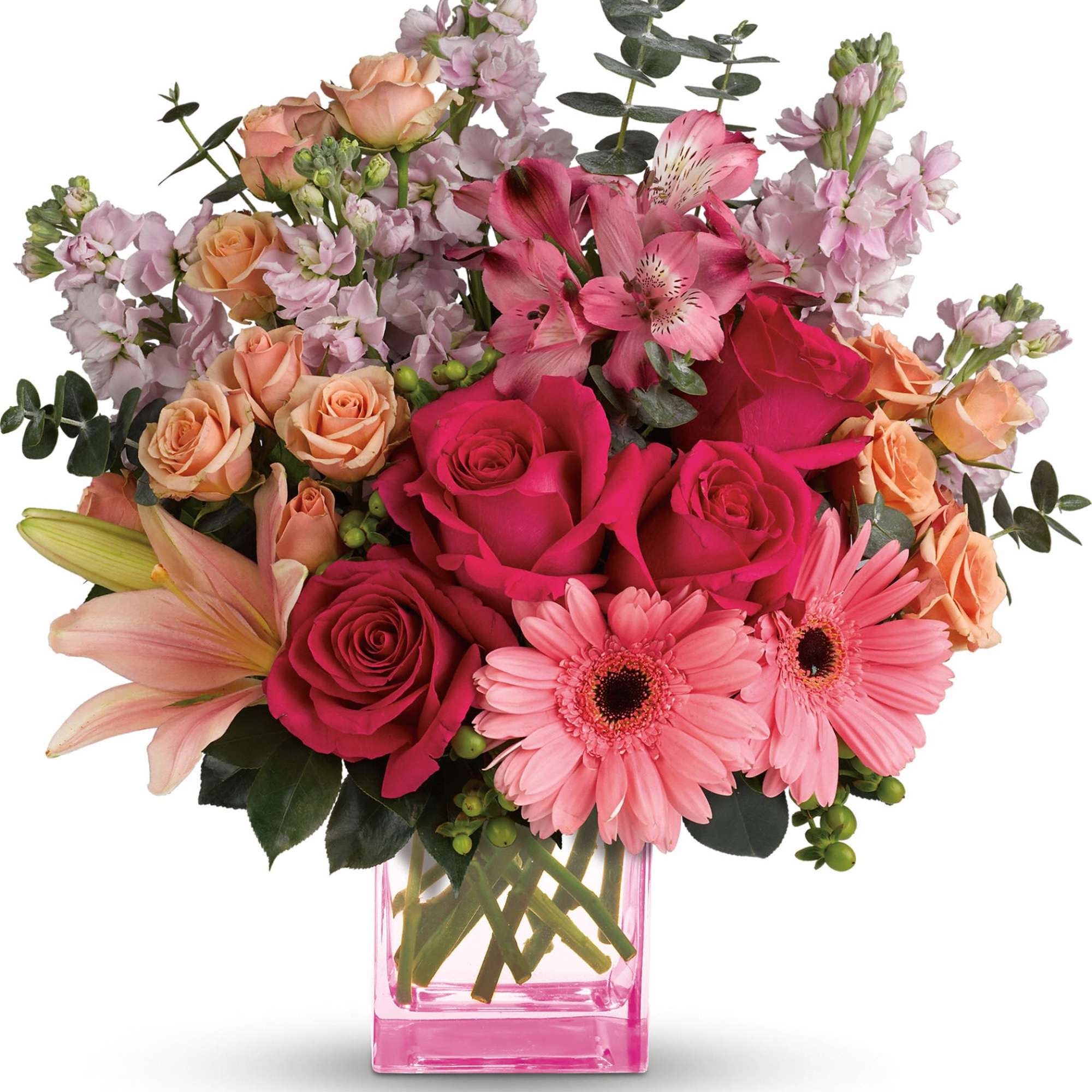Pretty as a painter's palette! Warm, wondrous shades of pink and peach