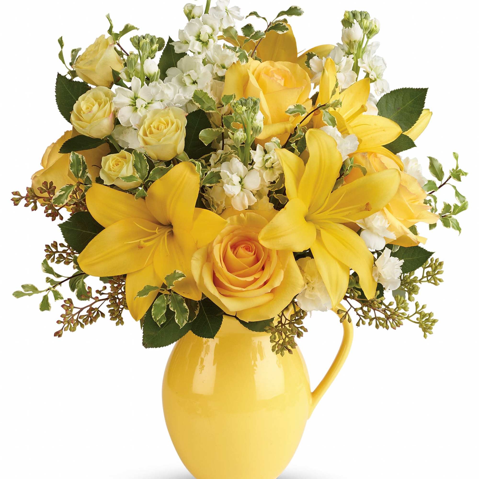 Brighten anyone's outlook with this sunshiny array of blooms! A heartwarming choice