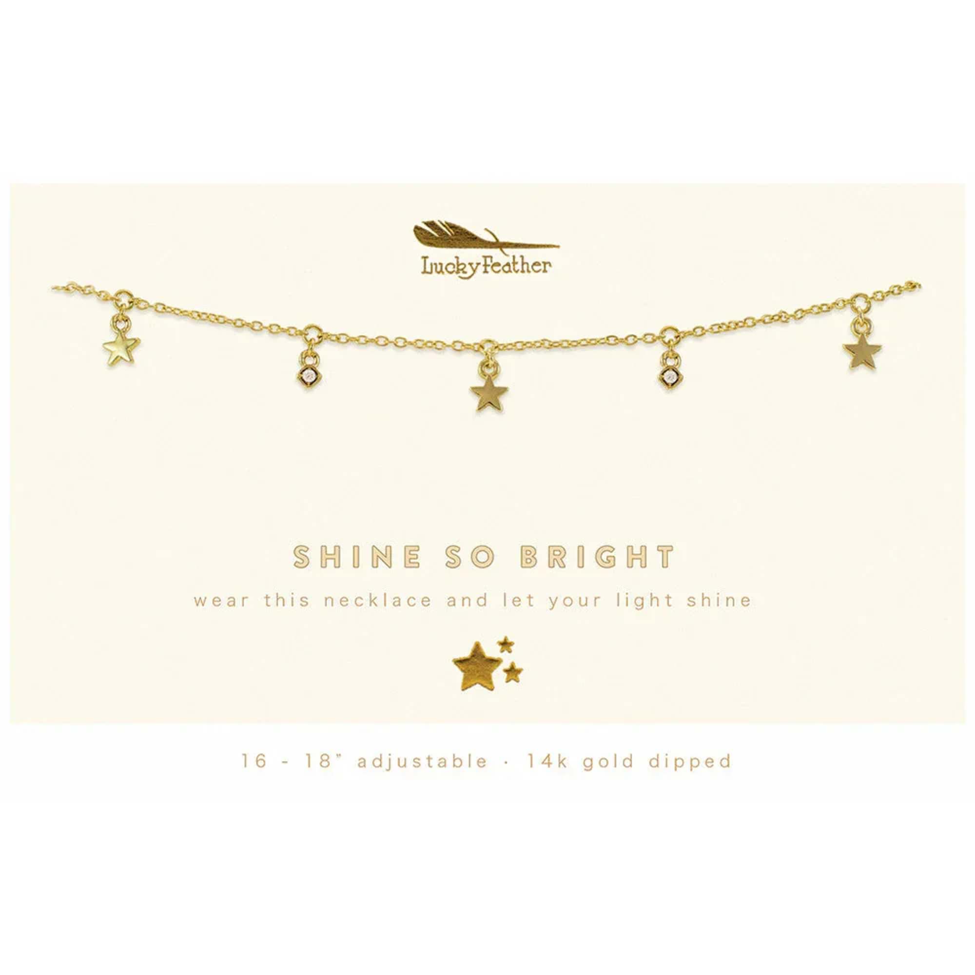 More is definitely merrier on this 14k gold plated 'Shine So Bright'
