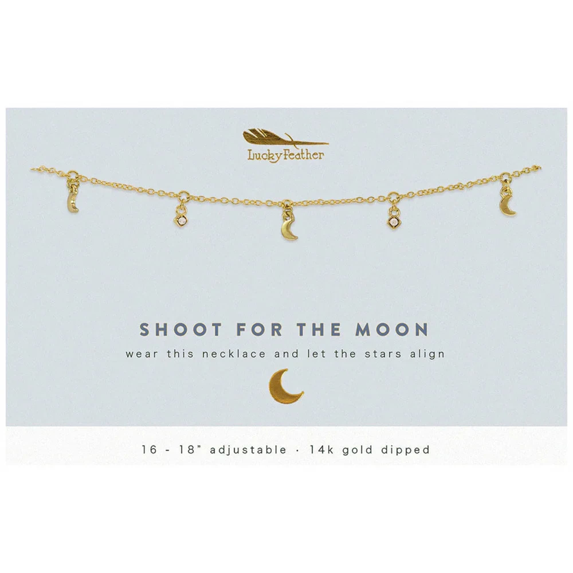 More is definitely merrier on this 14k gold plated 'Shoot for the