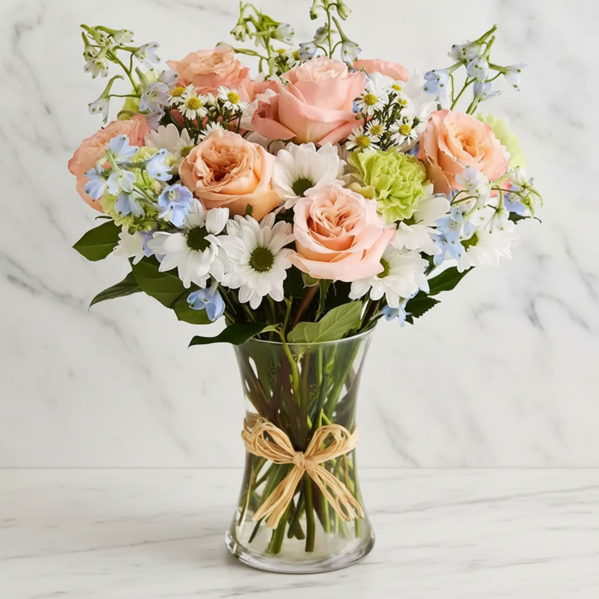 Our beach-inspired bouquet captures the blissful beauty of a seaside retreat. Bunches
