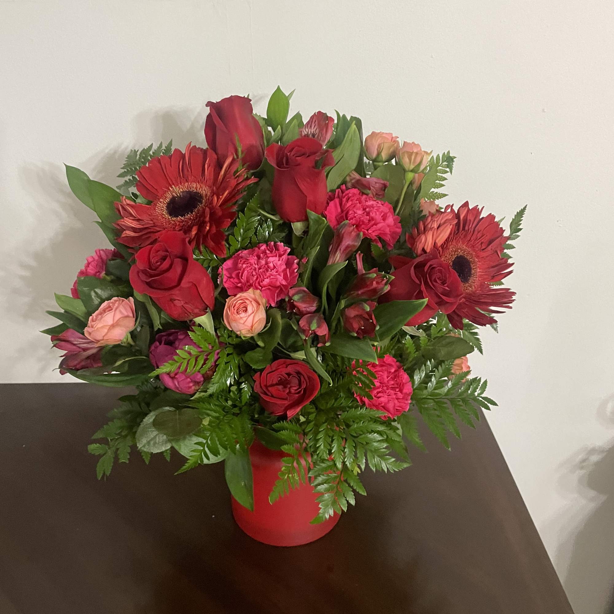 Pure enchantment! This radiant red rose bouquet brings bold style to any, photo 3 of 3