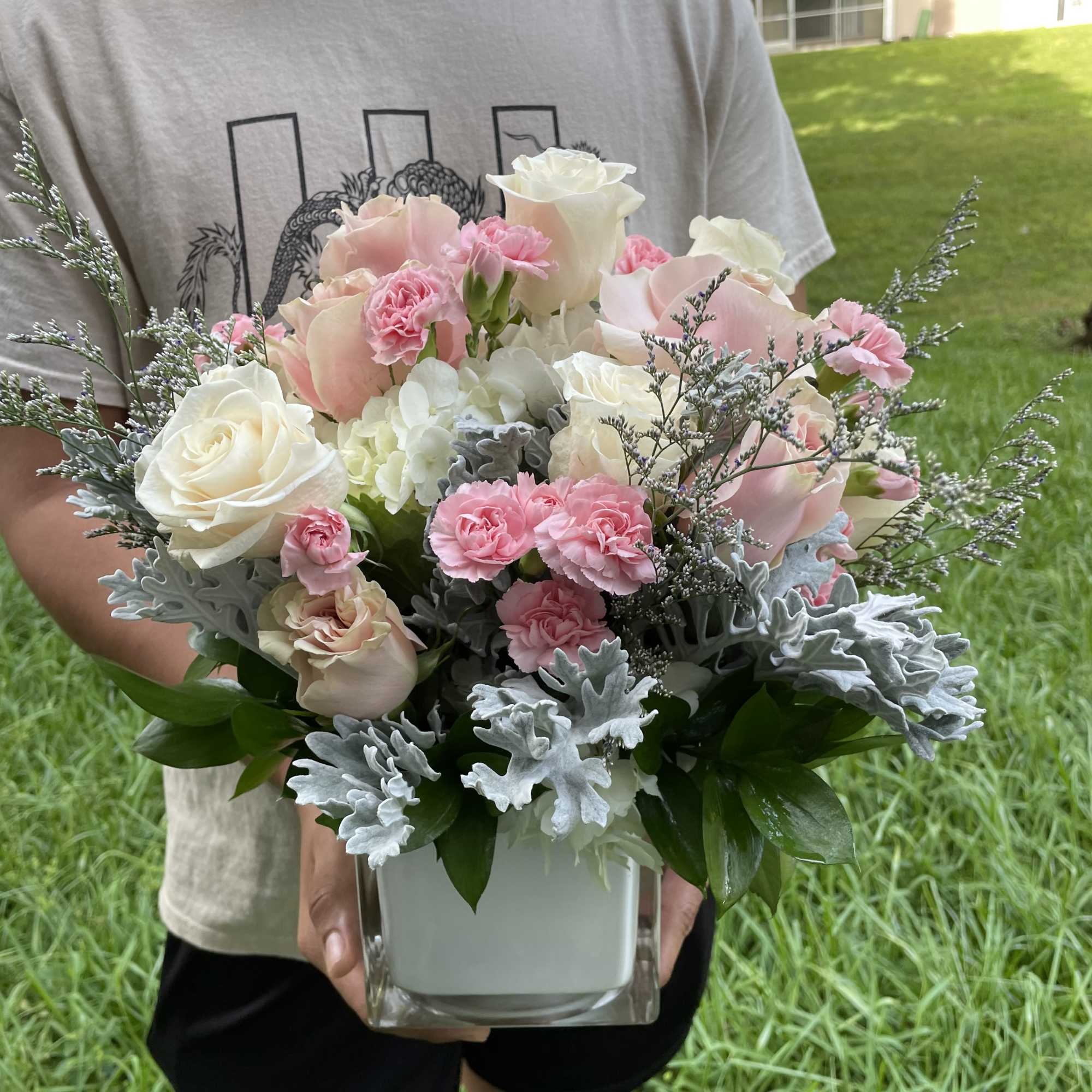 This angelic arrangement is as cute as it is pretty. Featuring the, photo 3 of 4