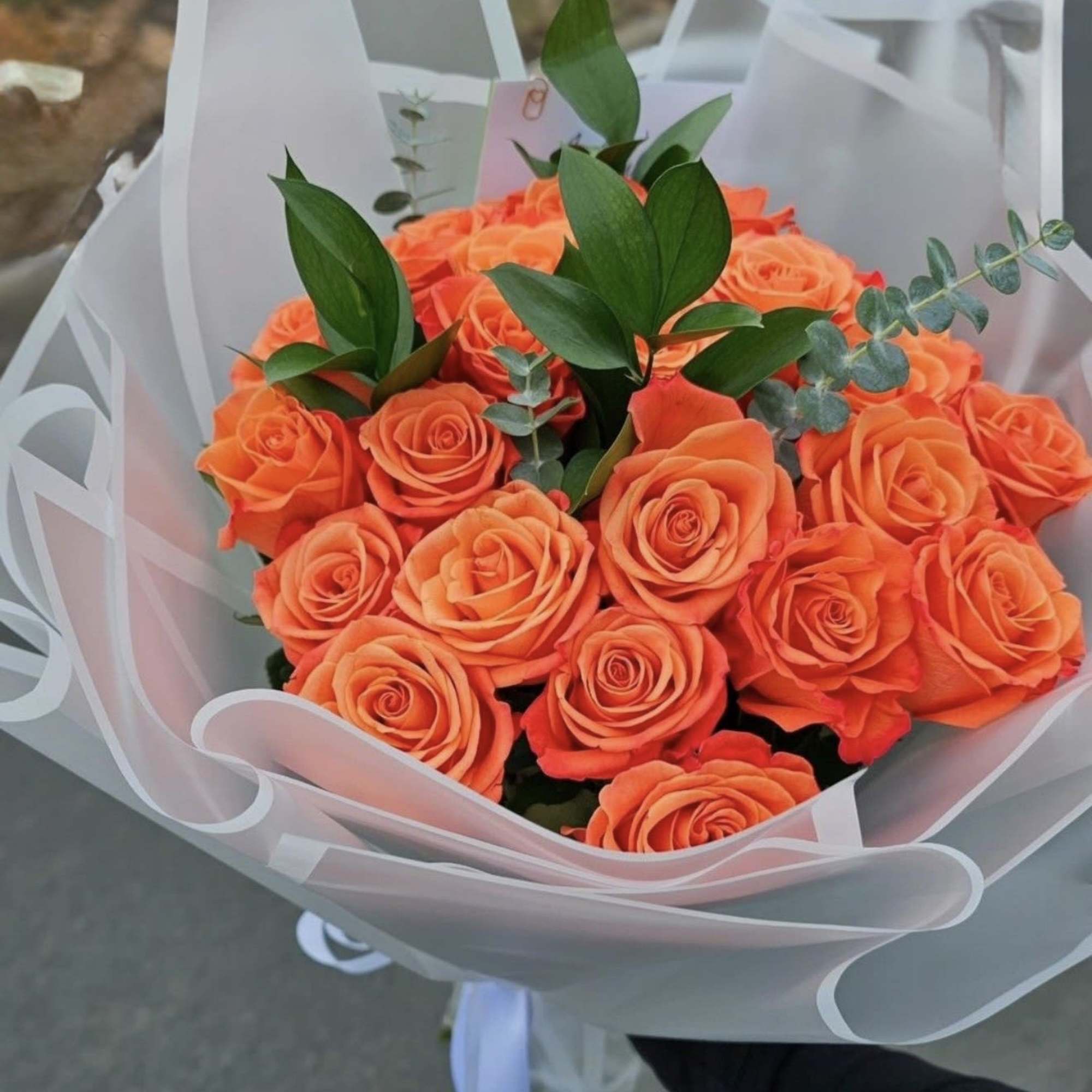 Bright, vibrant, and full of joy, our Colorful Roses Wrapped Bouquet is