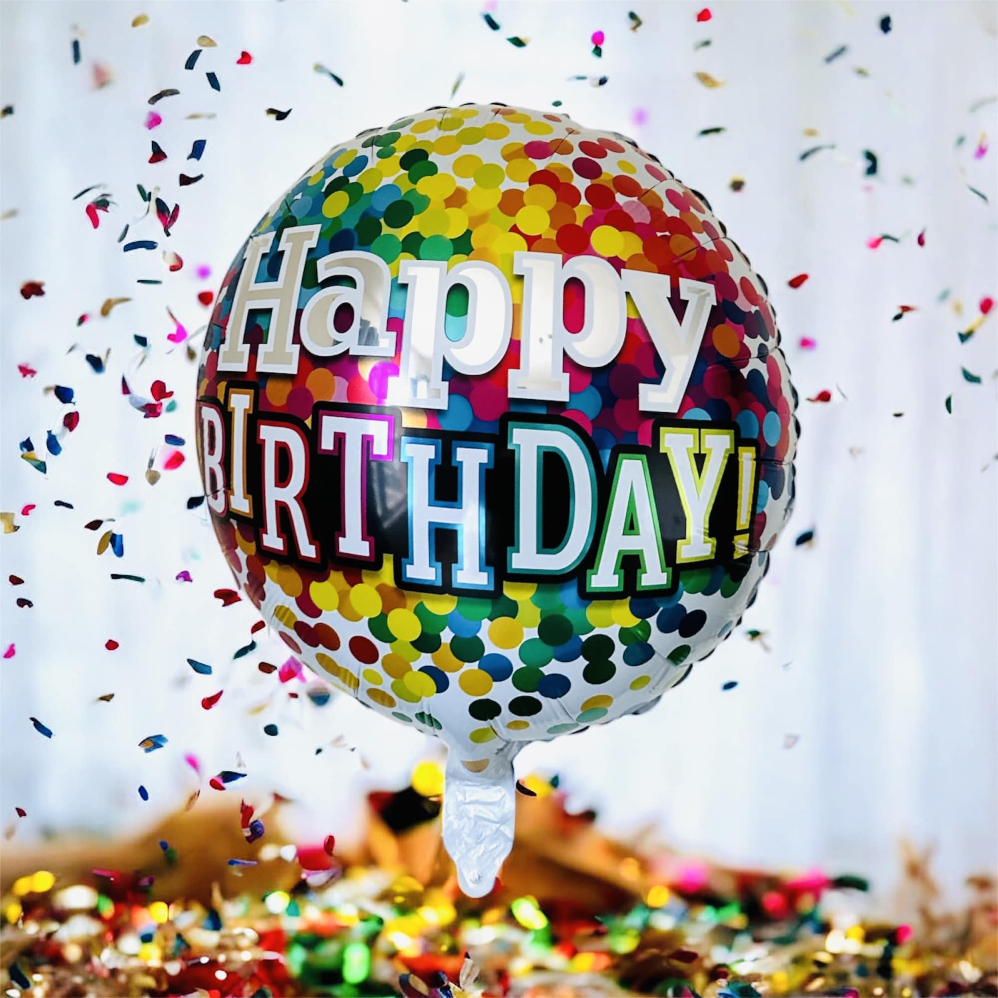 Colorful Confetti Happy Birthday Balloon
Add a burst of joy to any celebration, photo 2 of 3