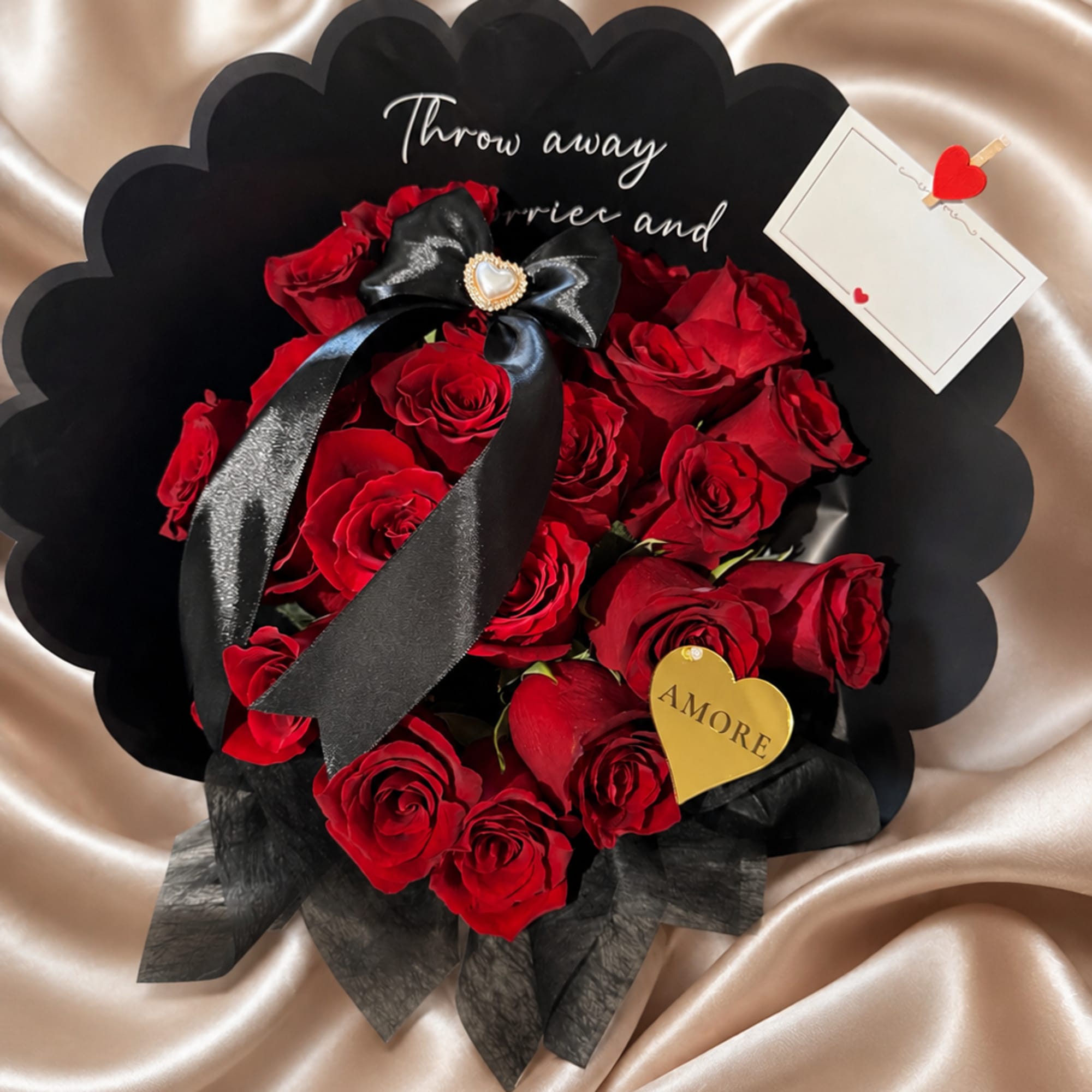 Make a bold and elegant statement with our Luxury Red Rose Bouquet