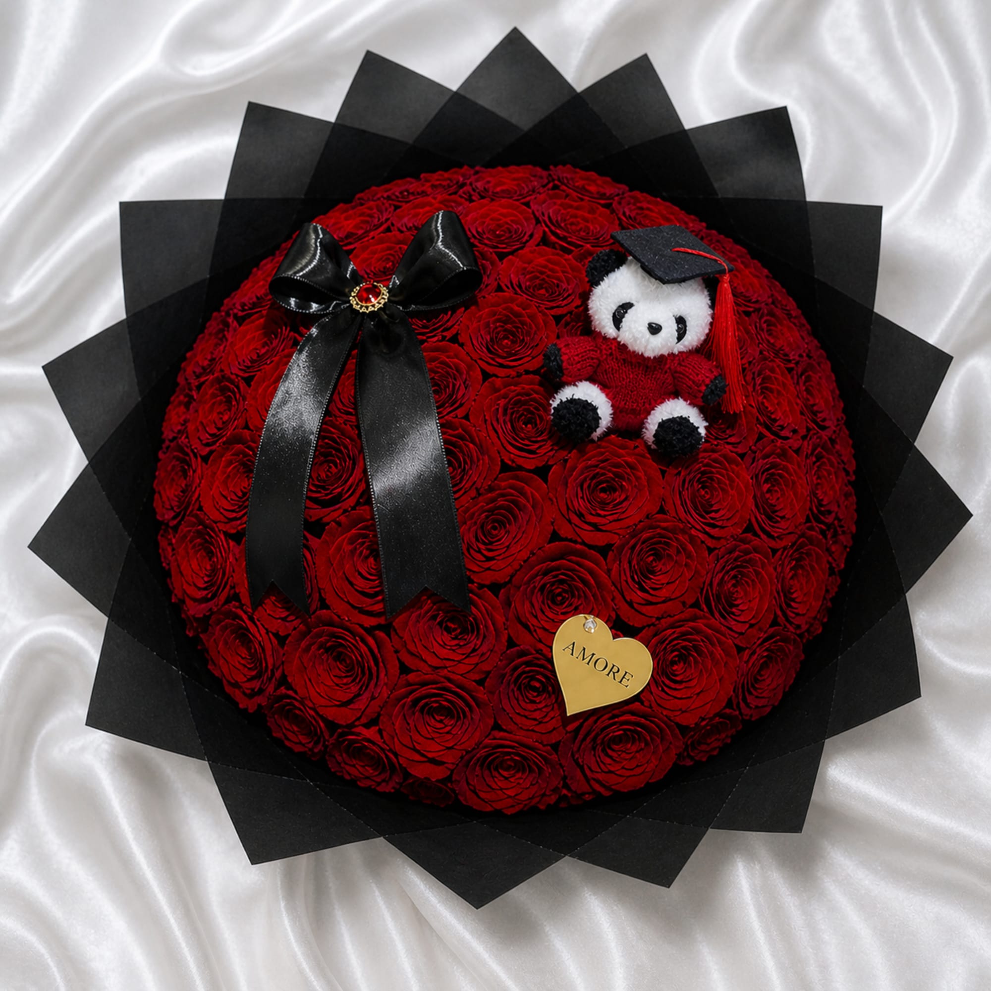 A sweet and elegant graduation bouquet designed to celebrate this special achievement., photo 2 of 5